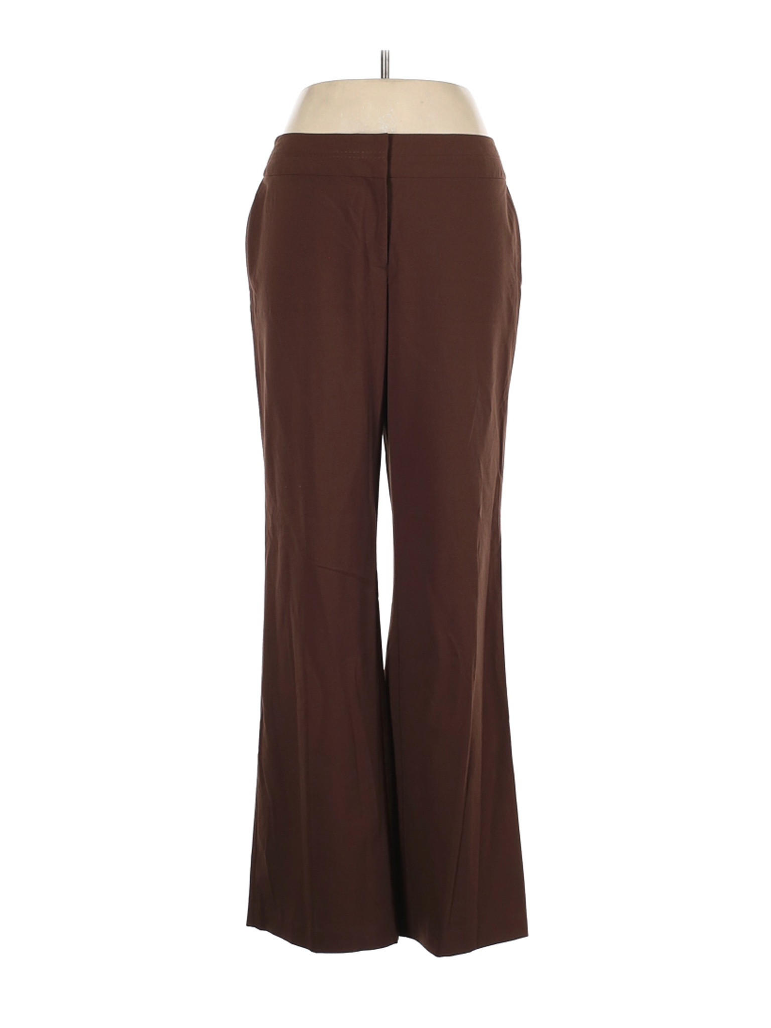 Worthington Women Brown Dress Pants 12 Tall | eBay