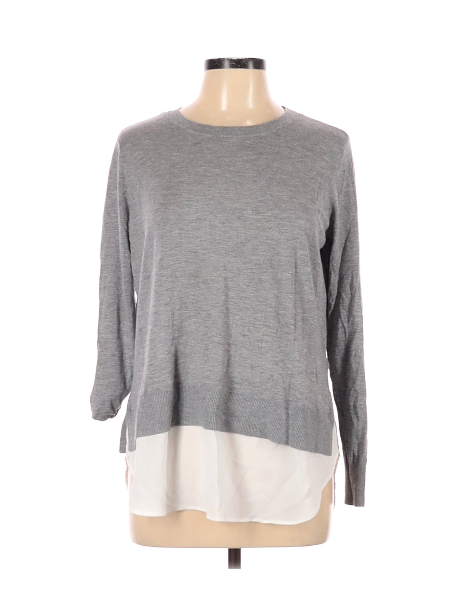 H&M Women Gray Long Sleeve Top L | eBay