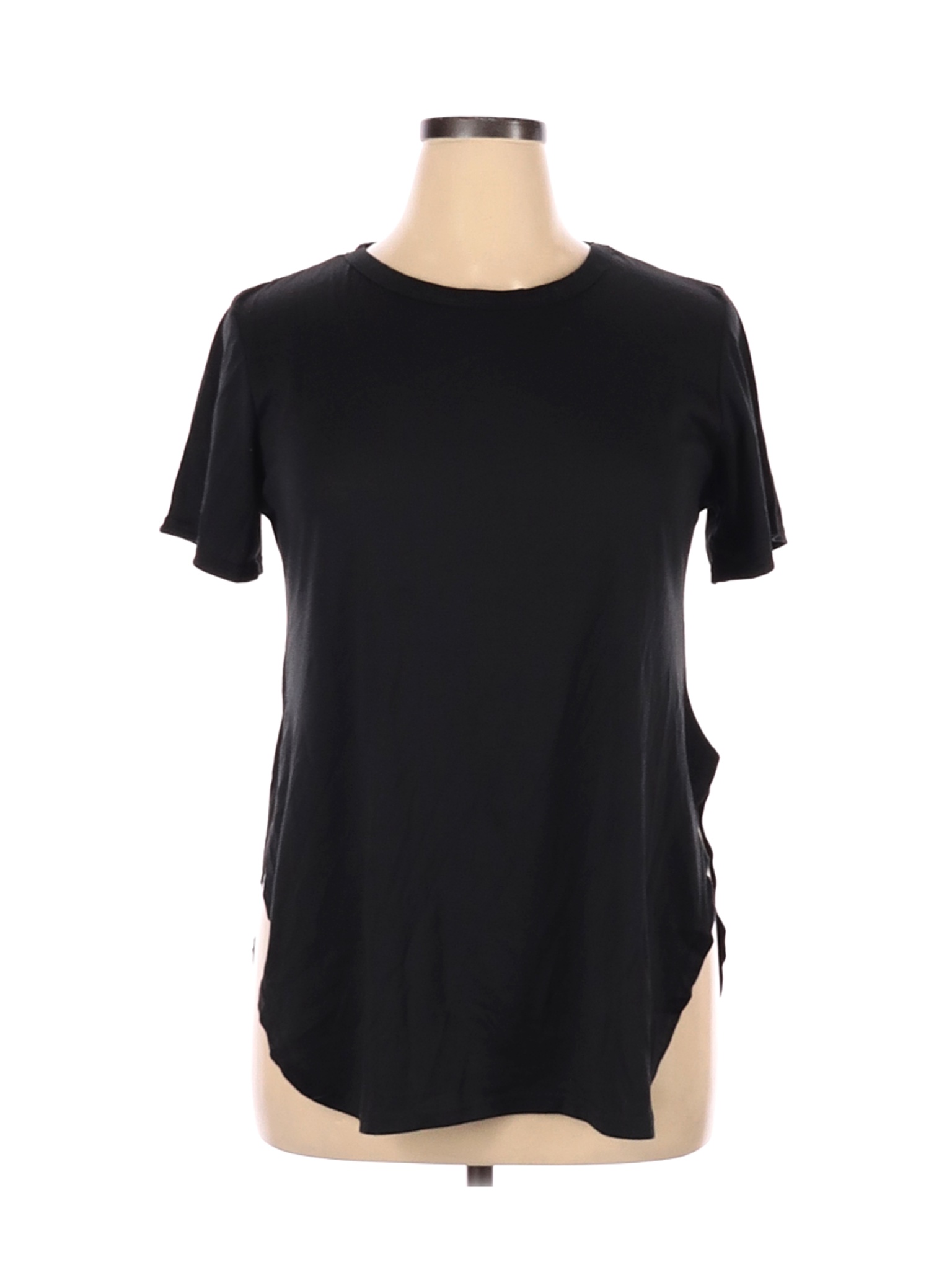 Shein Women Black Short Sleeve T-Shirt 0X Plus | eBay