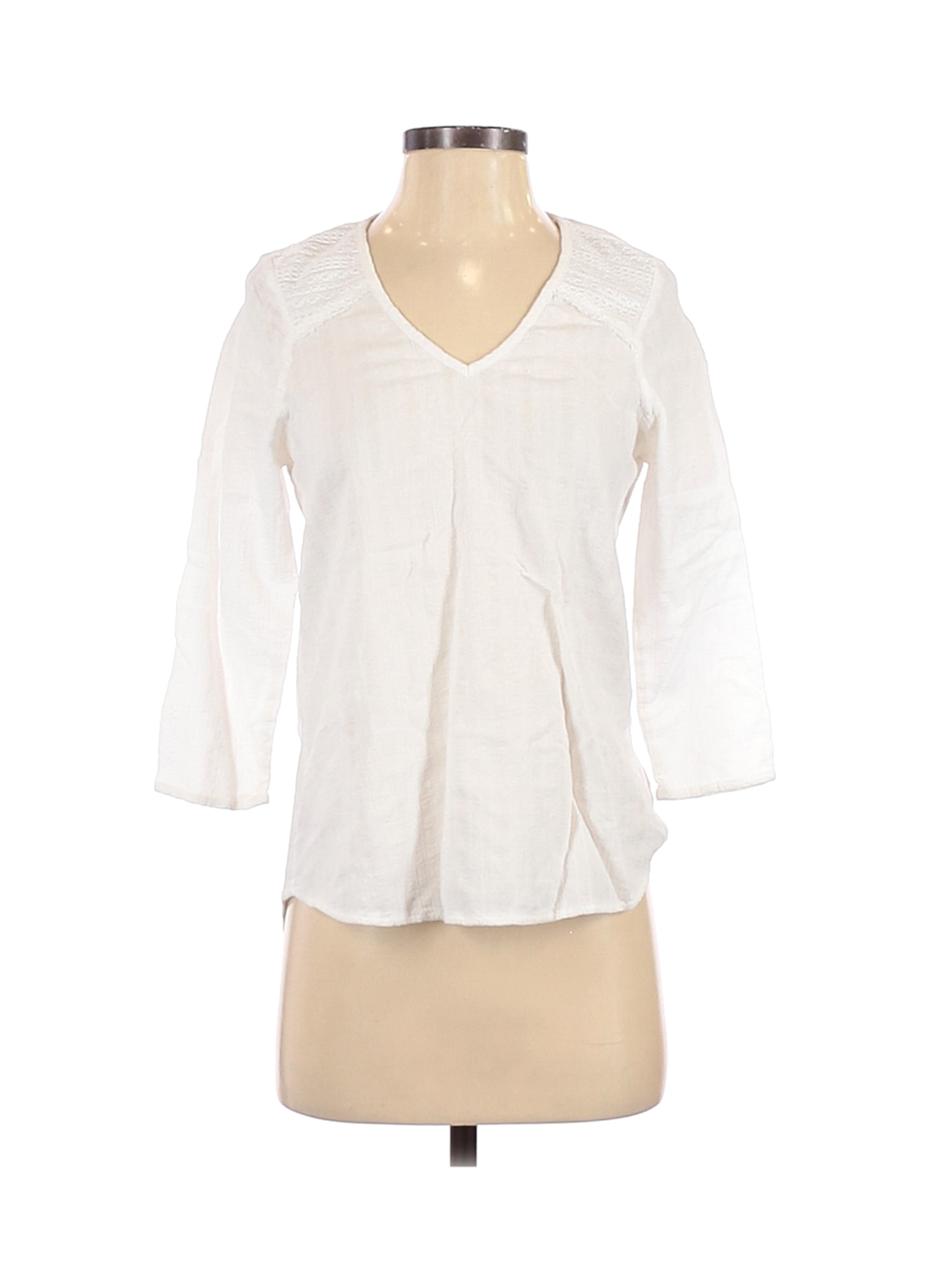 Universal Thread Women White Long Sleeve Blouse XS | eBay