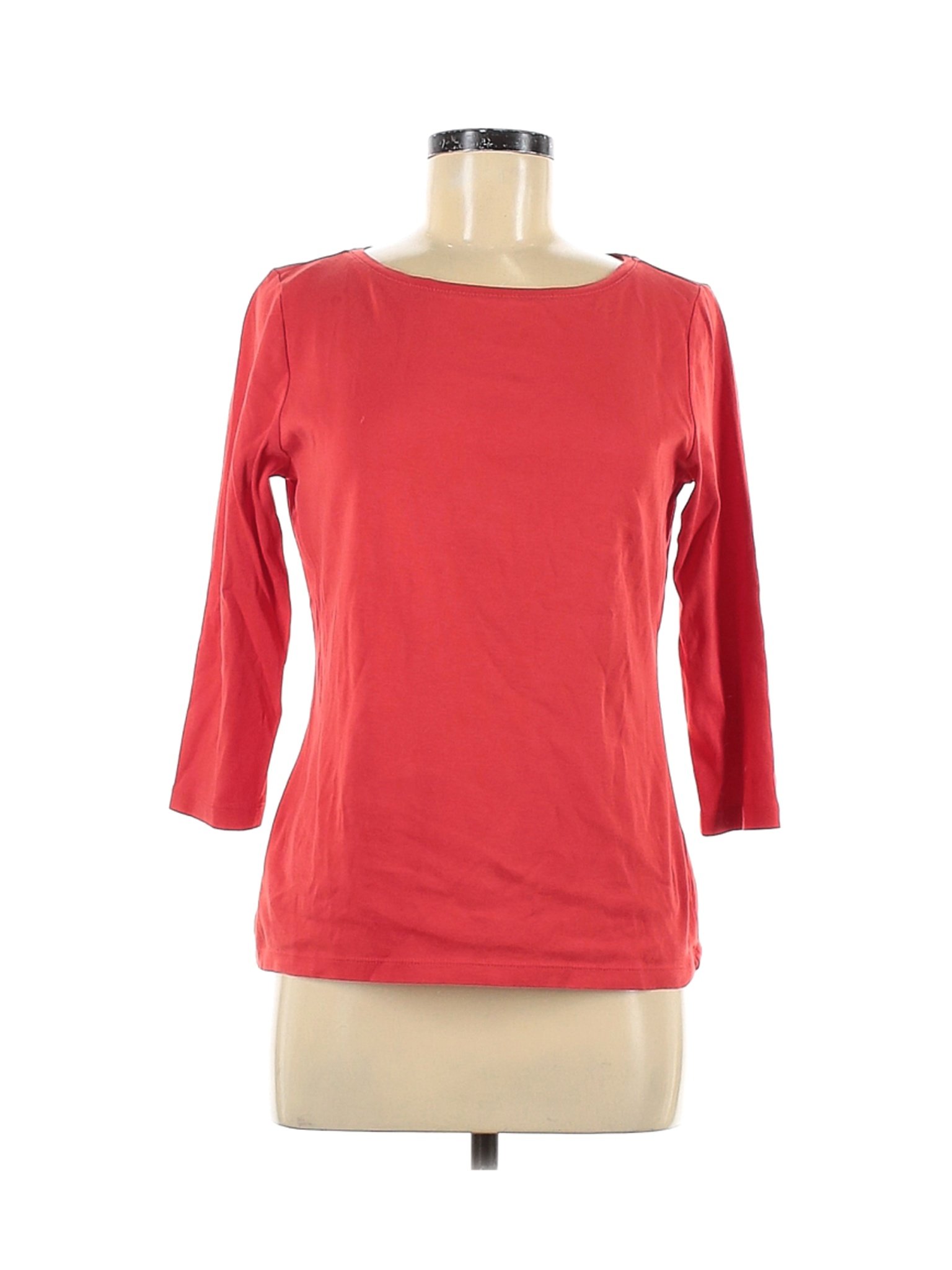 Talbots Women Red 3/4 Sleeve T-Shirt M | eBay