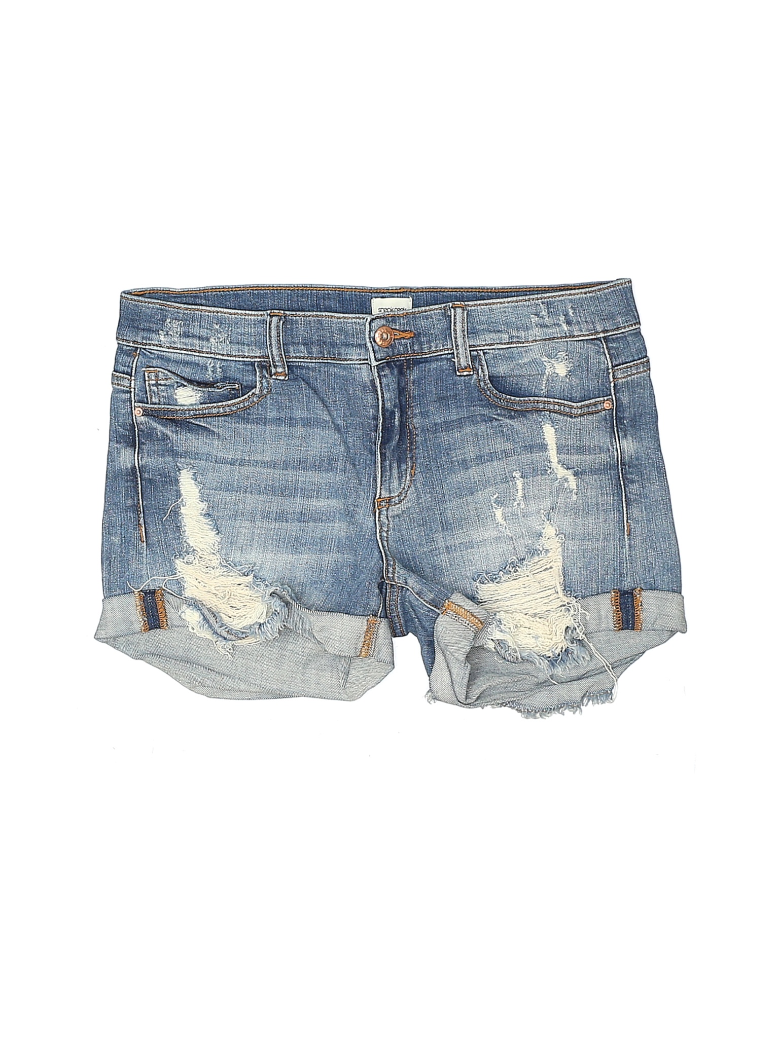 Sneak Peek Women Blue Denim Shorts M Ebay 