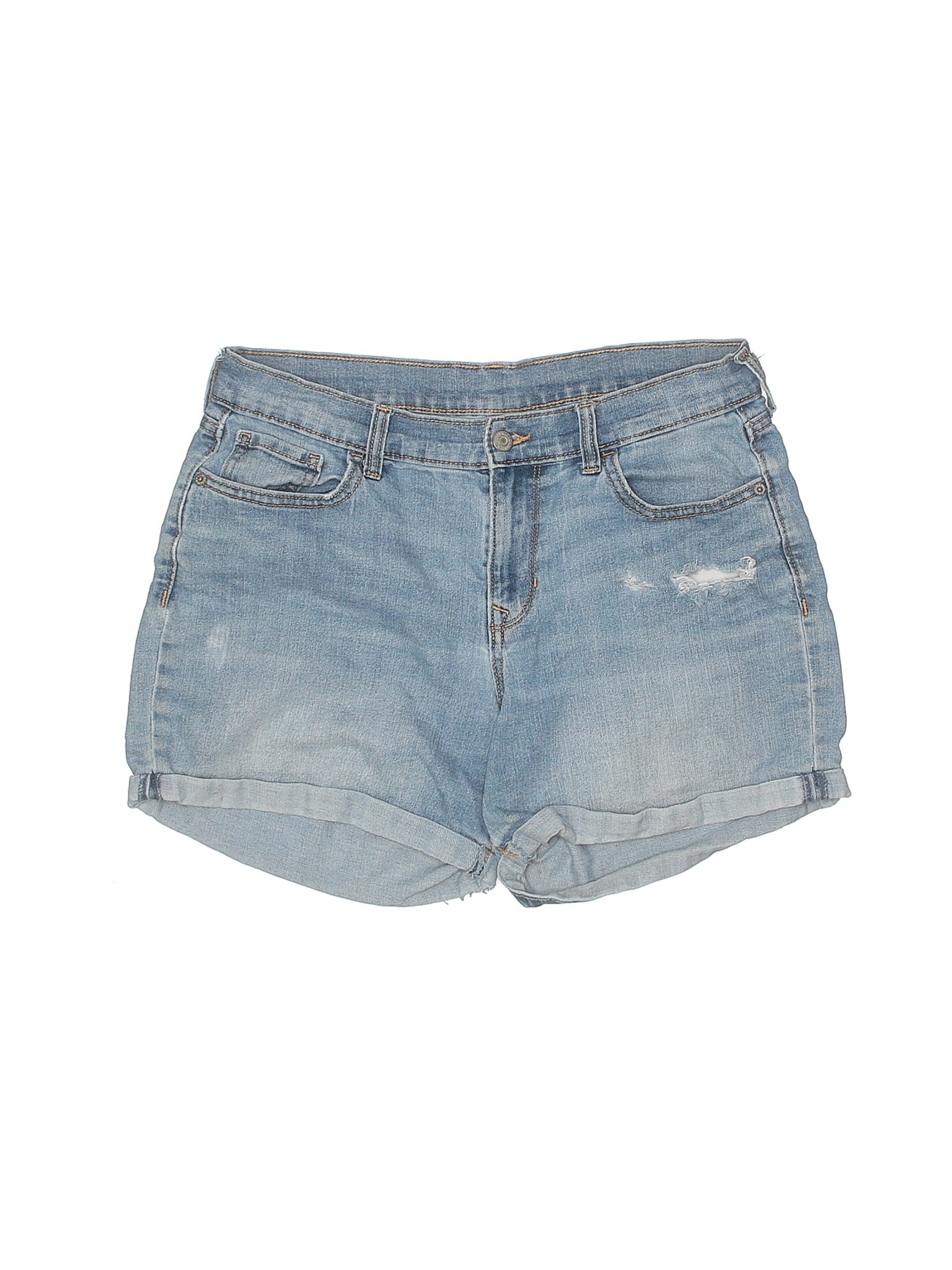 navy blue denim shorts