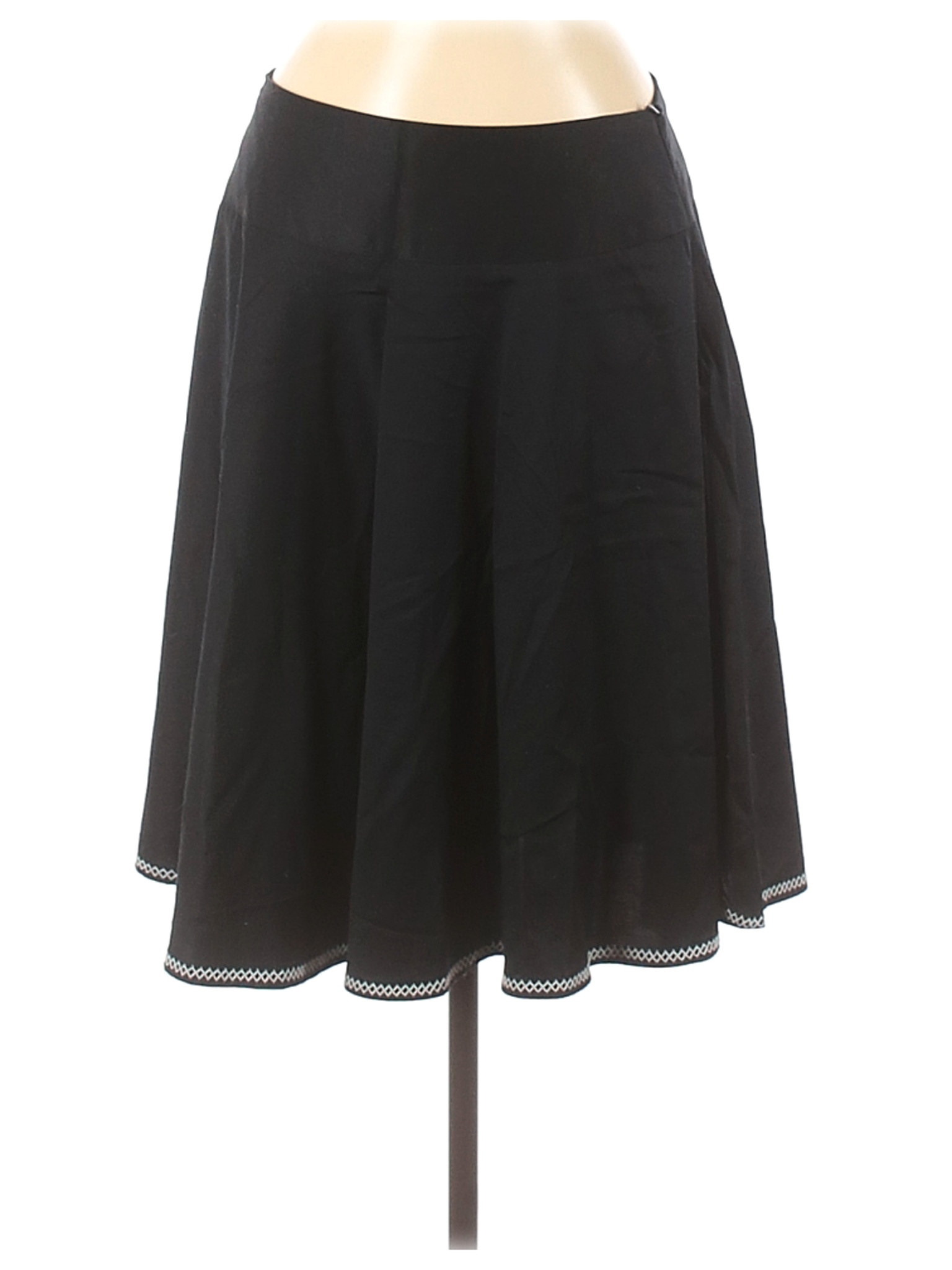 White House Black Market Solid Black Casual Skirt Size 6 - 88% off ...