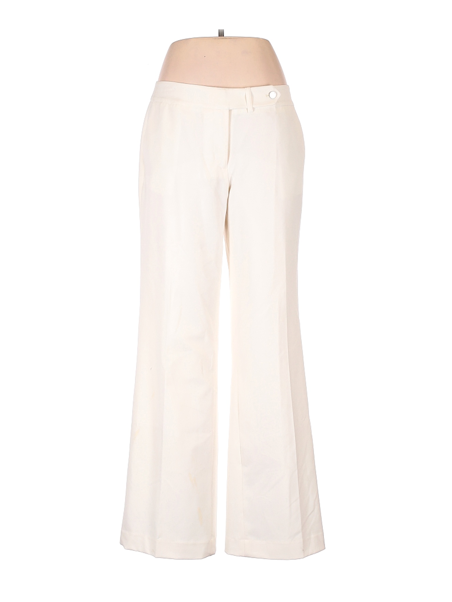 Calvin Klein Women Ivory Dress Pants 10 | eBay