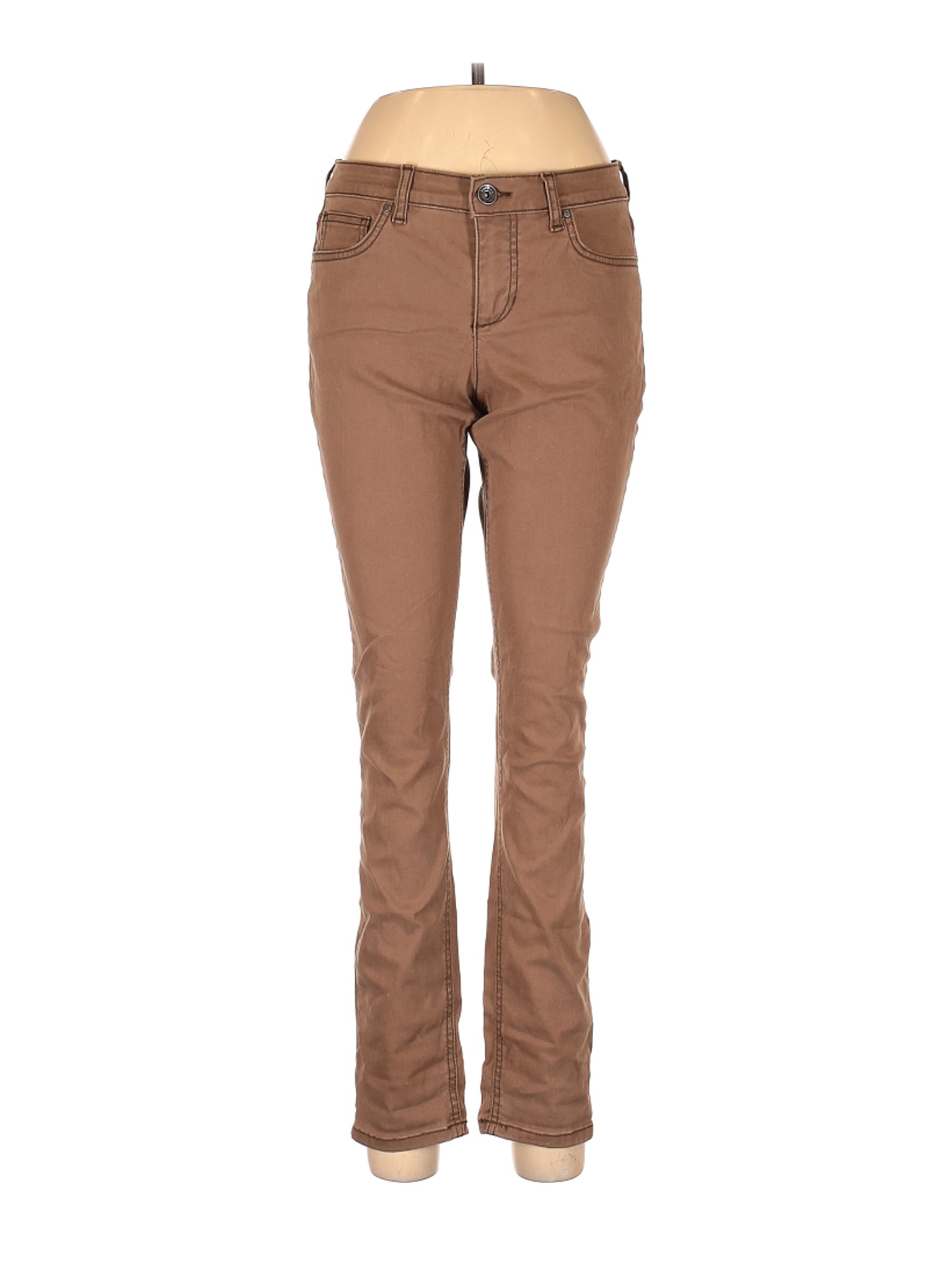 Ruff Hewn Women Brown Jeans 10 Petites