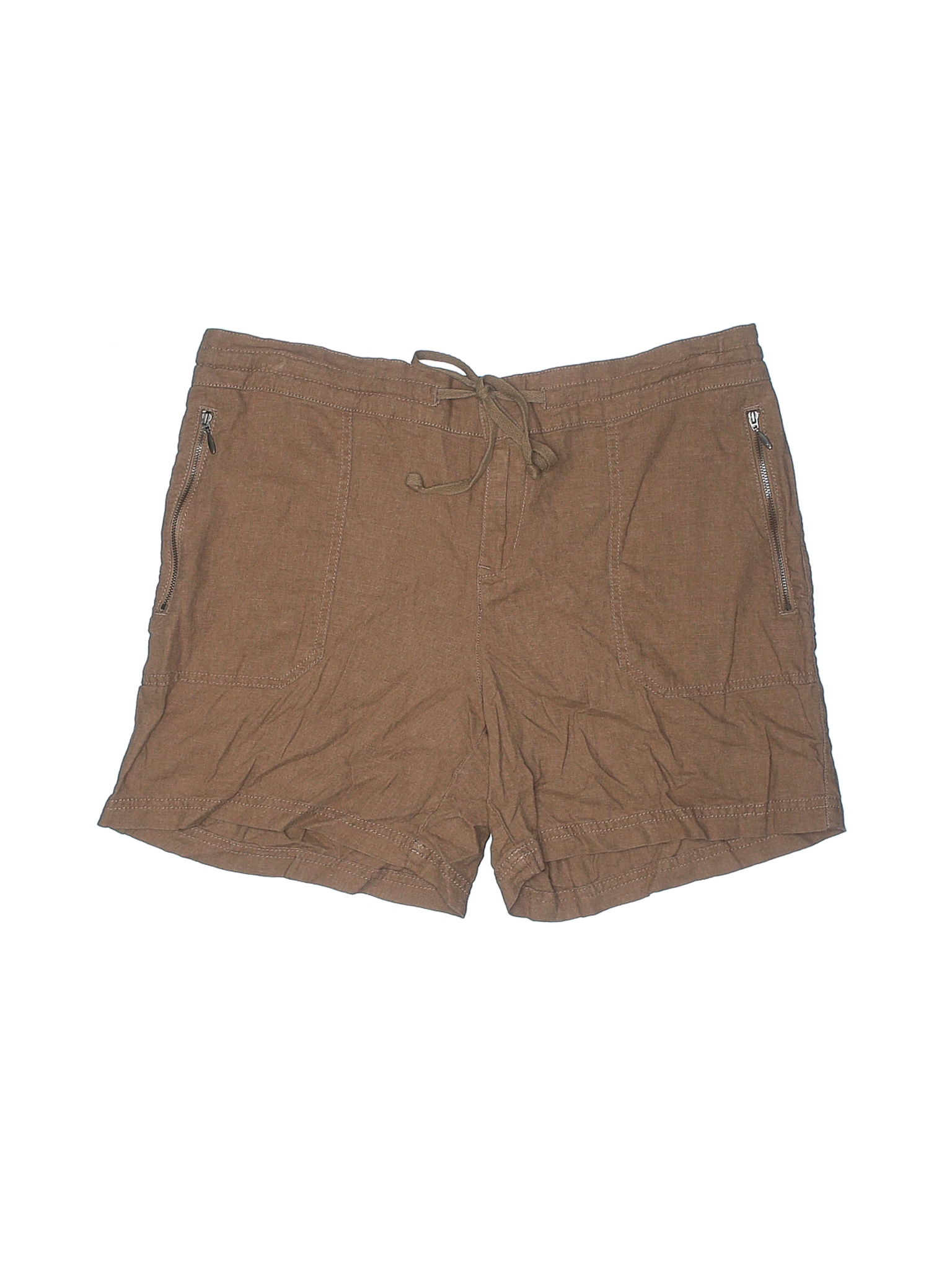 dark brown khaki shorts