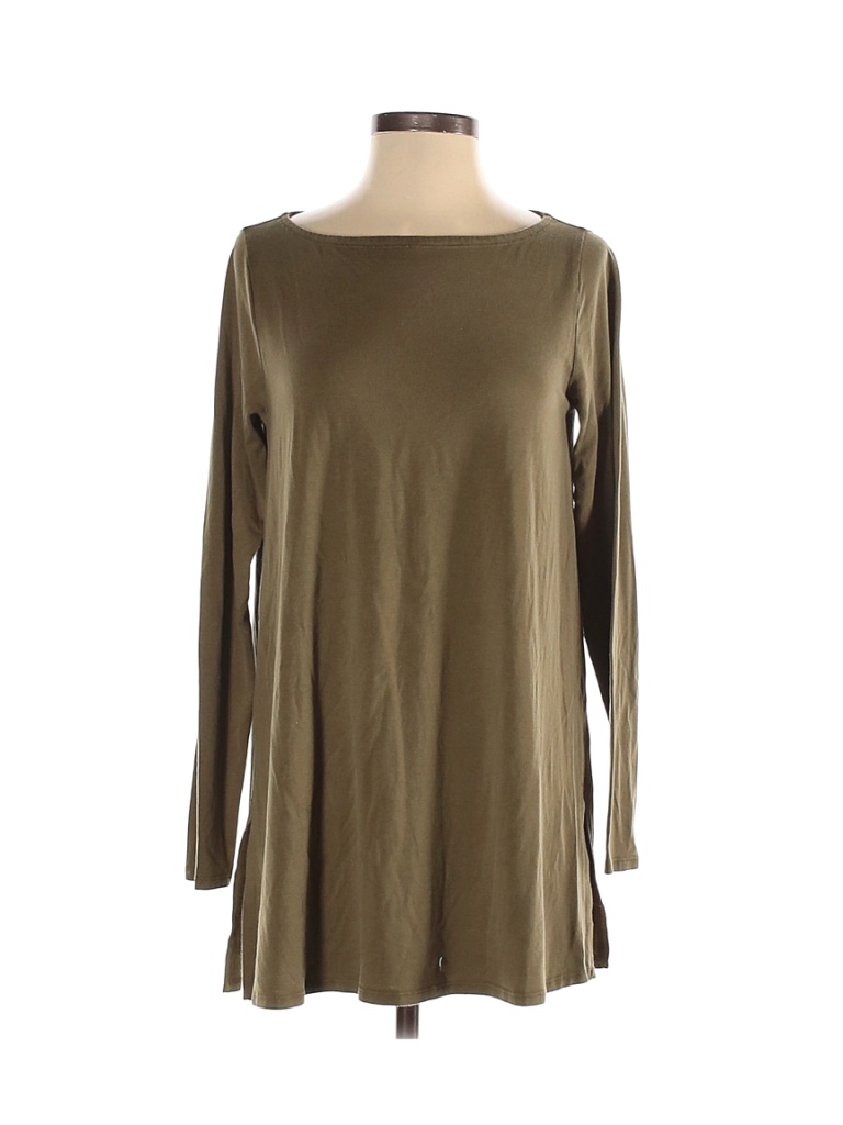 Eileen Fisher Green Long Sleeve T-Shirt Size S - photo 1