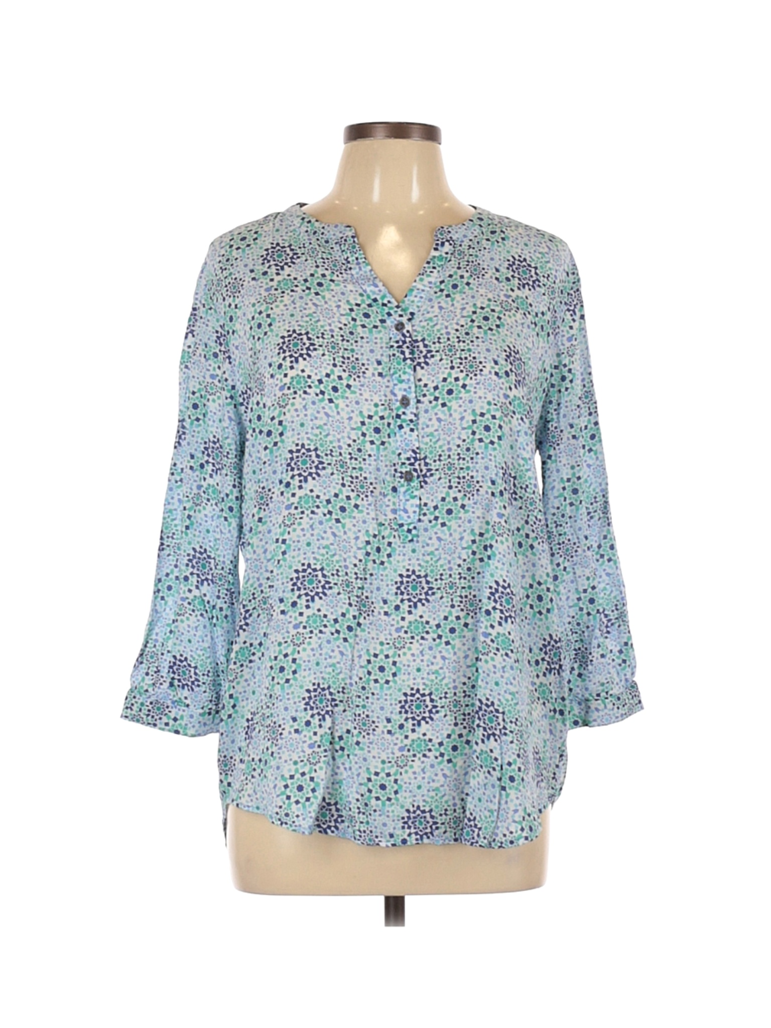 Grand & greene Women Blue Long Sleeve Blouse L | eBay