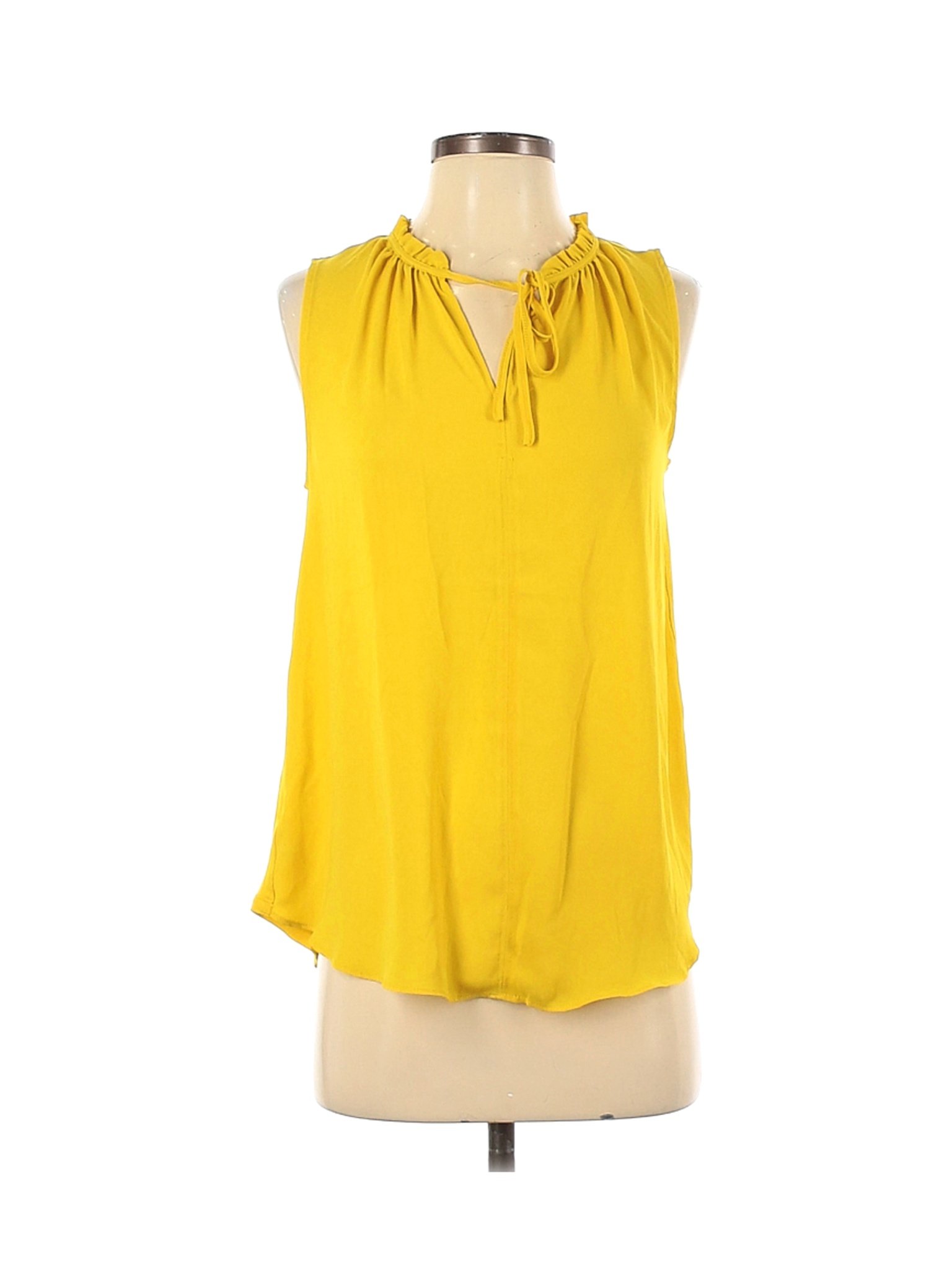 Ann Taylor LOFT Women Yellow Sleeveless Blouse S | eBay