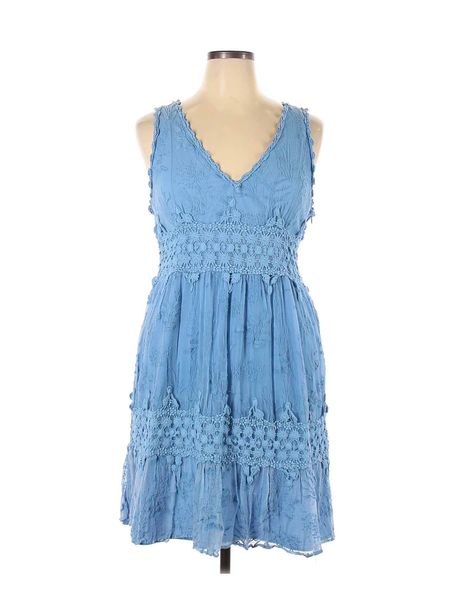 Ranna Gill Women Blue Casual Dress XL | eBay