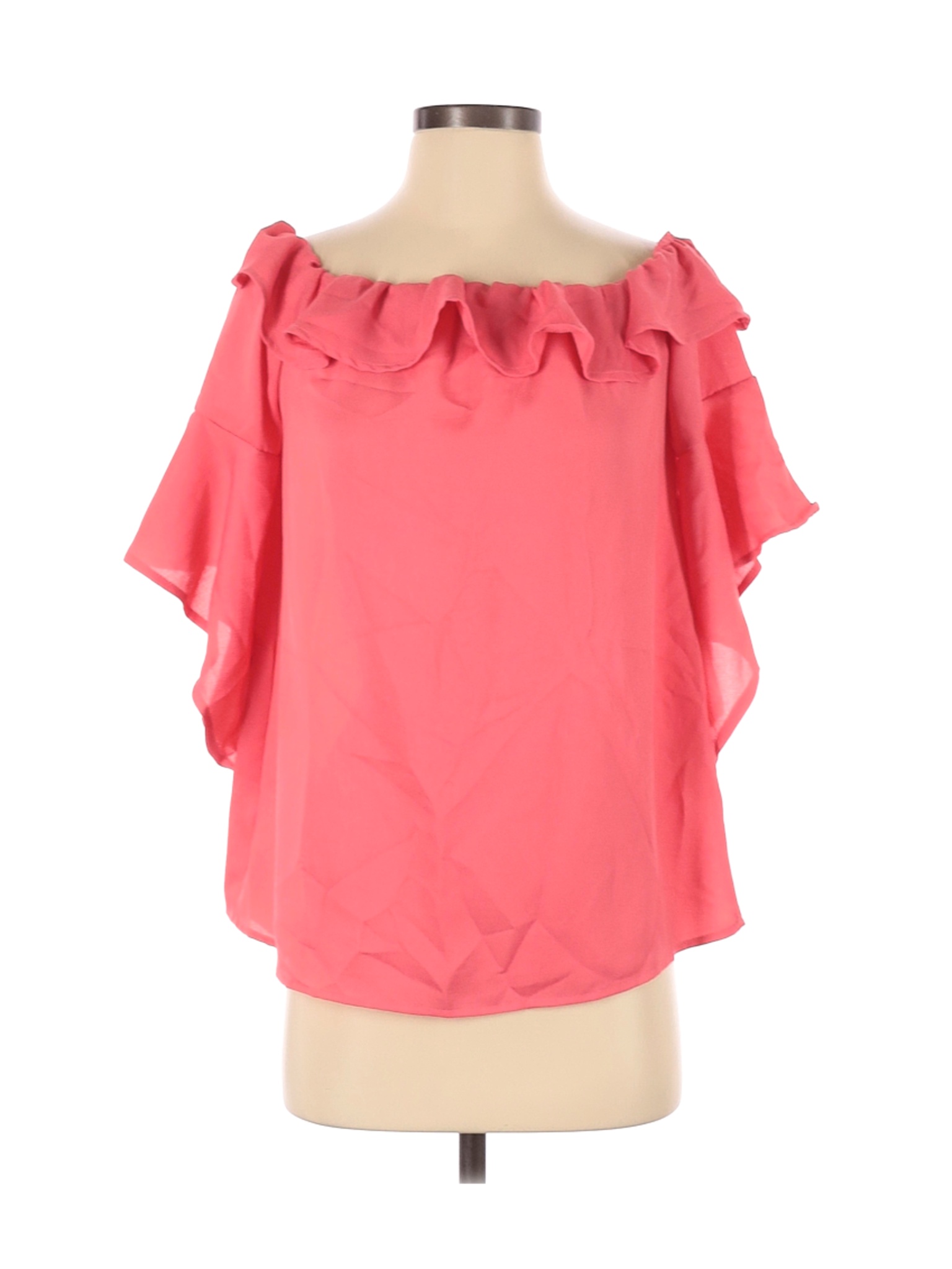 NWT Peach Love Women Pink Short Sleeve Blouse S | eBay