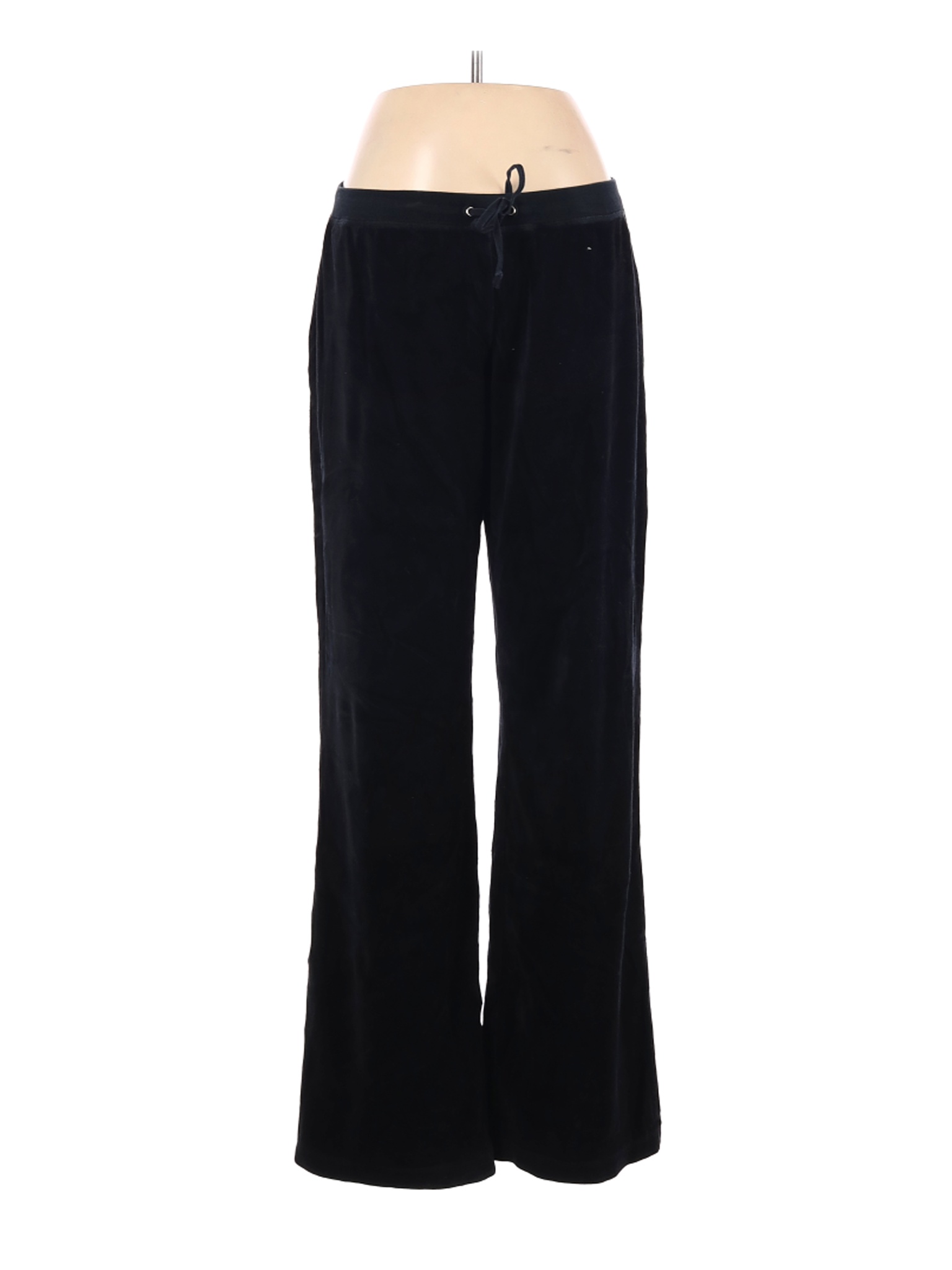 Moda International Women Black Velour Pants M | eBay