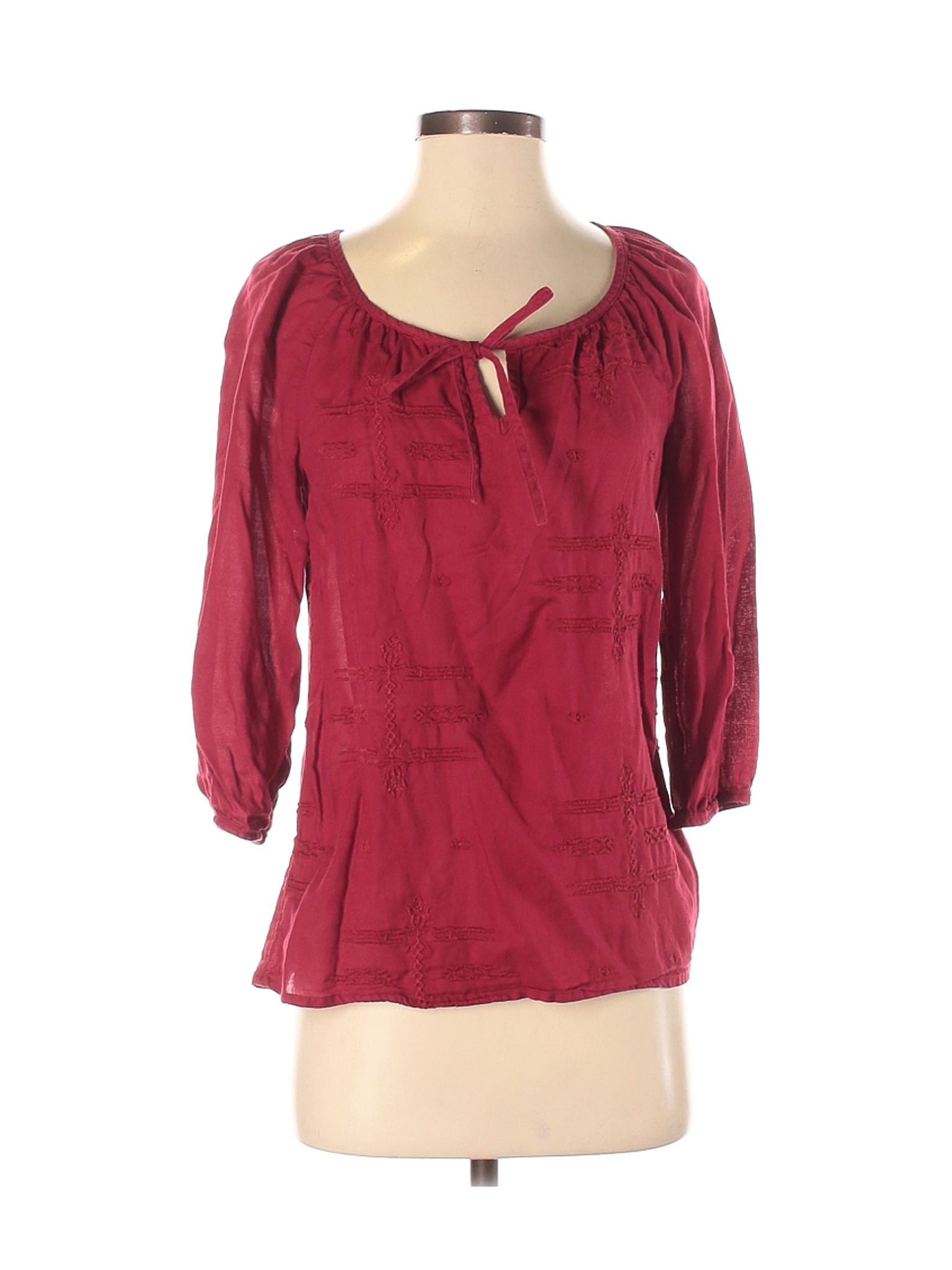 Old Navy Women Red Long Sleeve Blouse XS | eBay