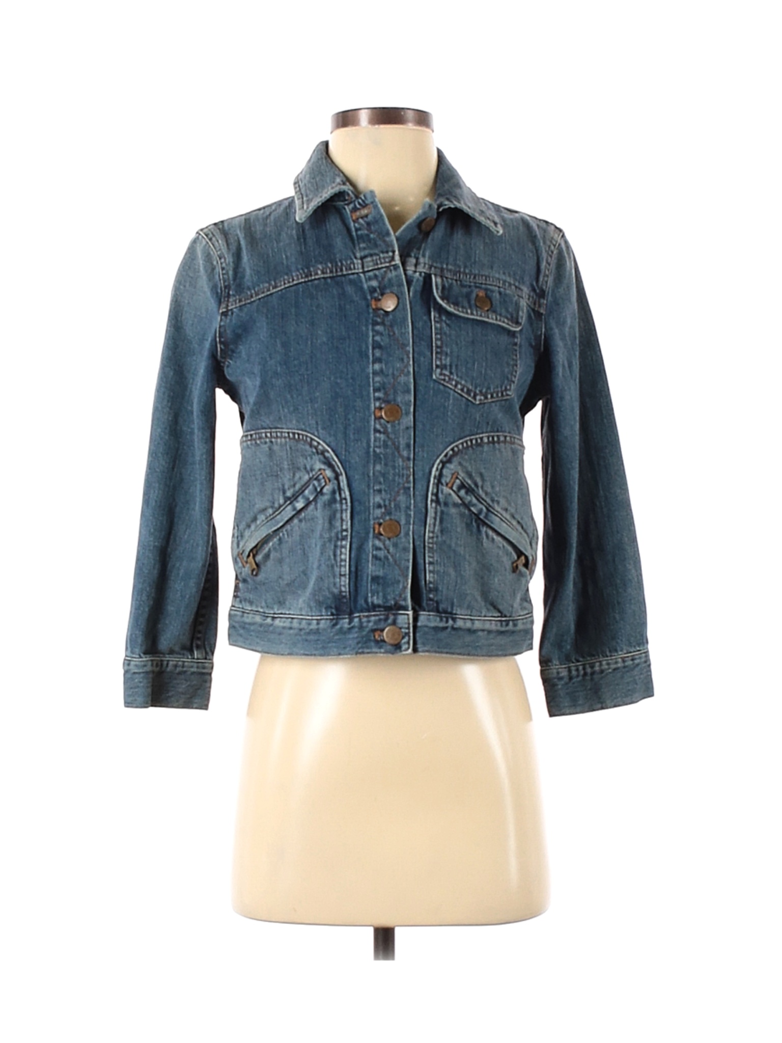 Lauren Jeans Co. Women Blue Denim Jacket S Petites | eBay
