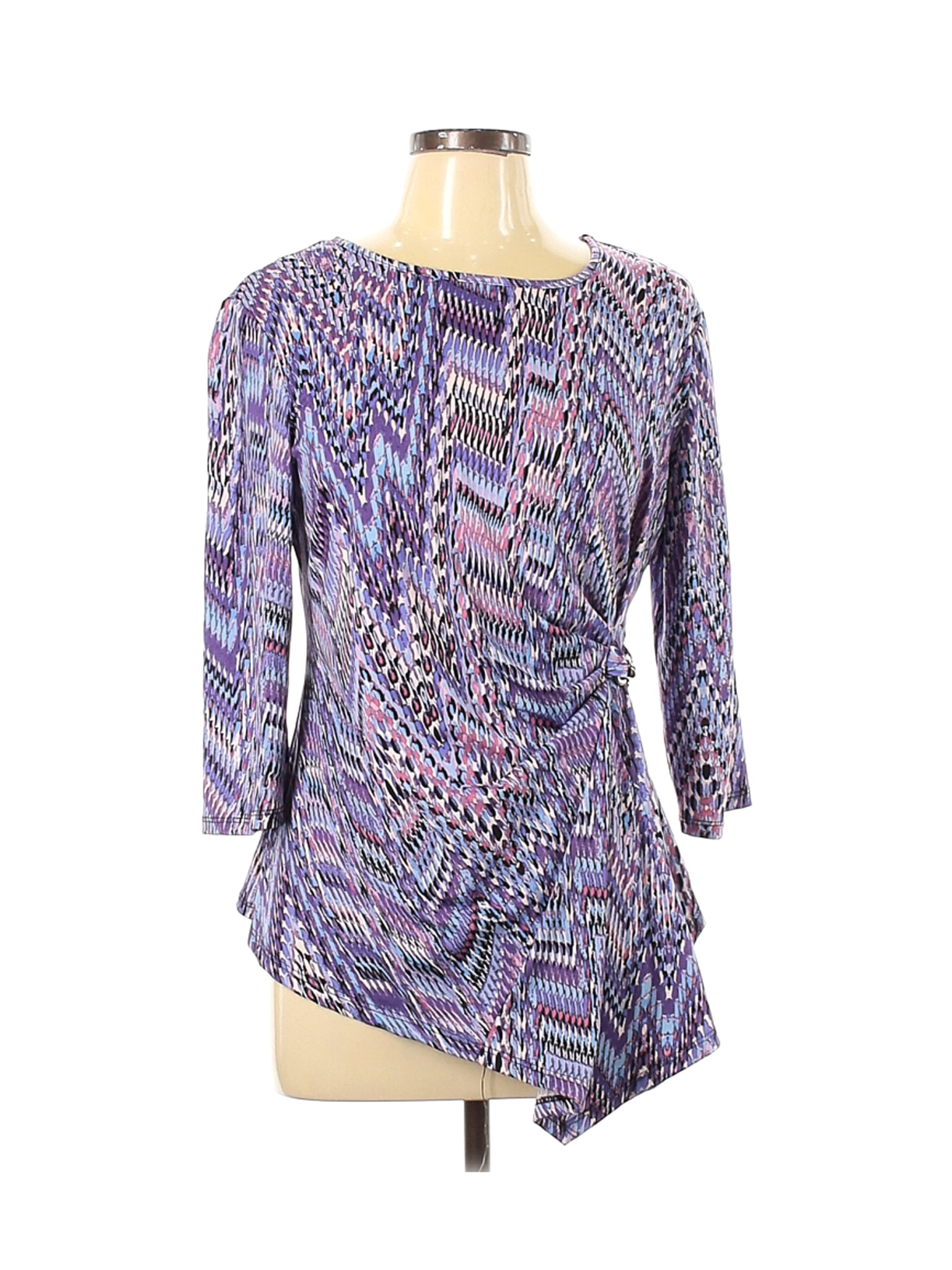 Mandy Evans Women Purple 3/4 Sleeve Top L | eBay