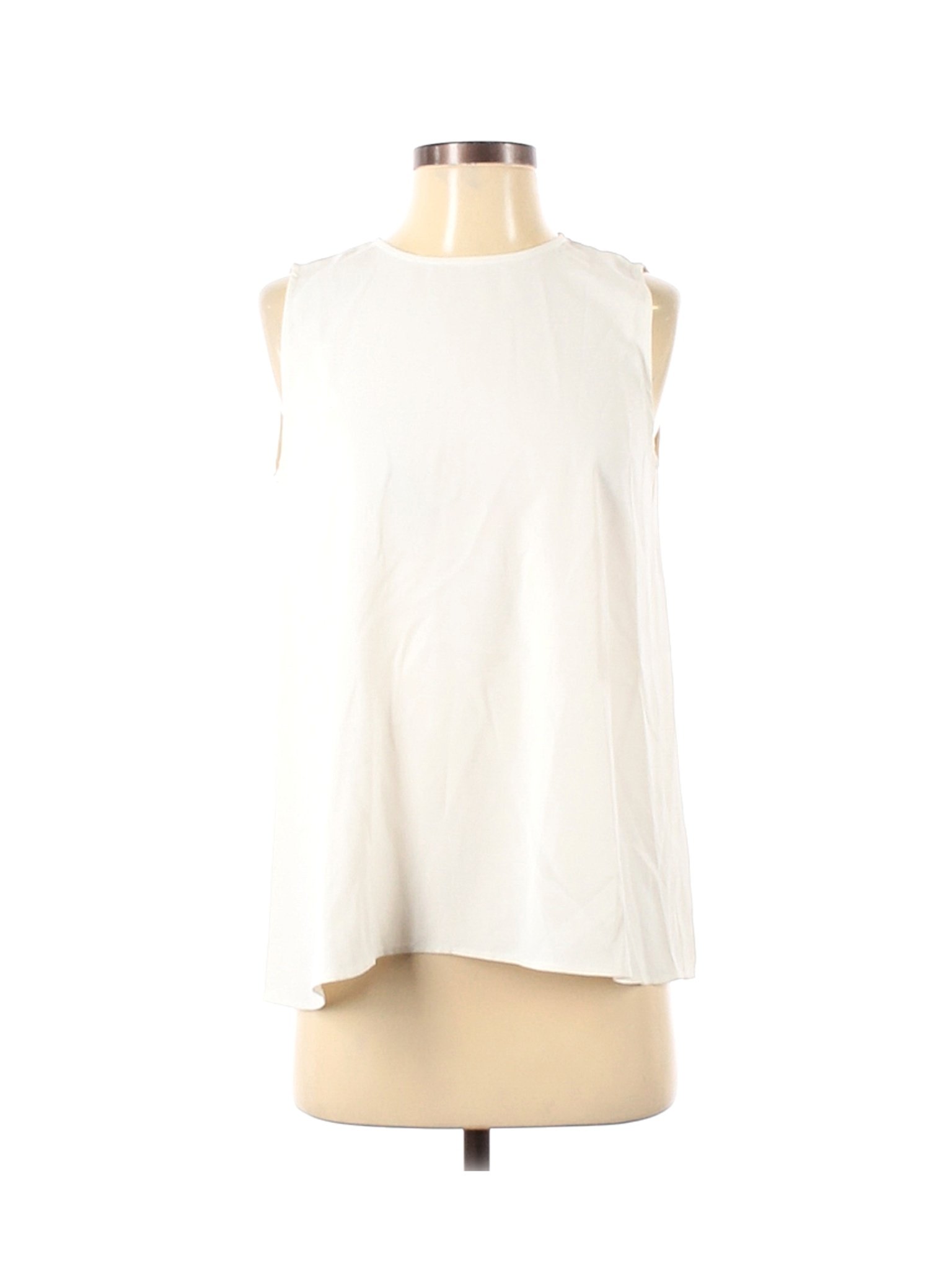 Uniqlo Women White Sleeveless Blouse S | eBay
