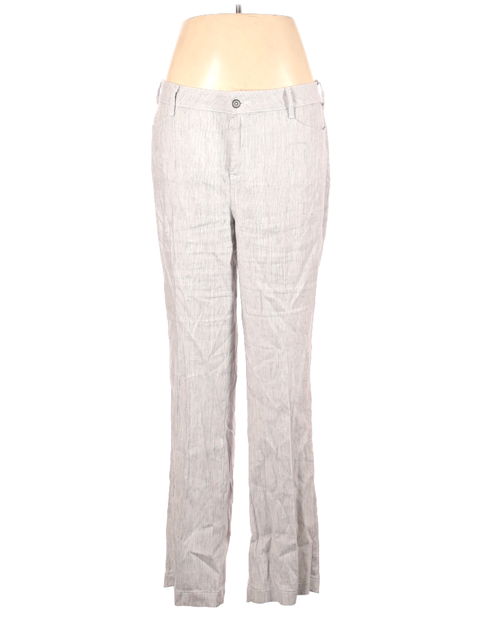 ladies white linen trousers