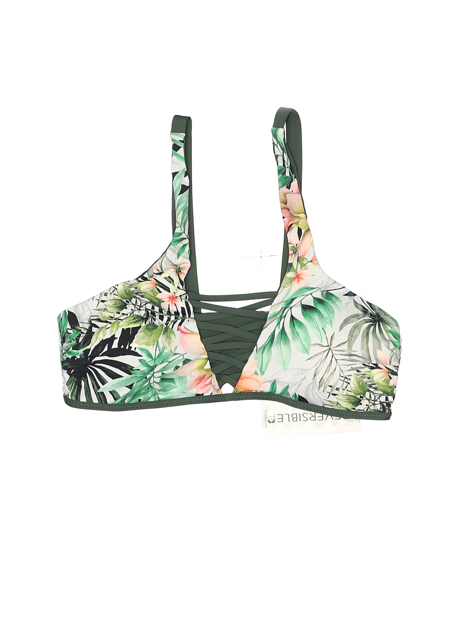 NWT Tini bikini Women Green Swimsuit Top XL | eBay