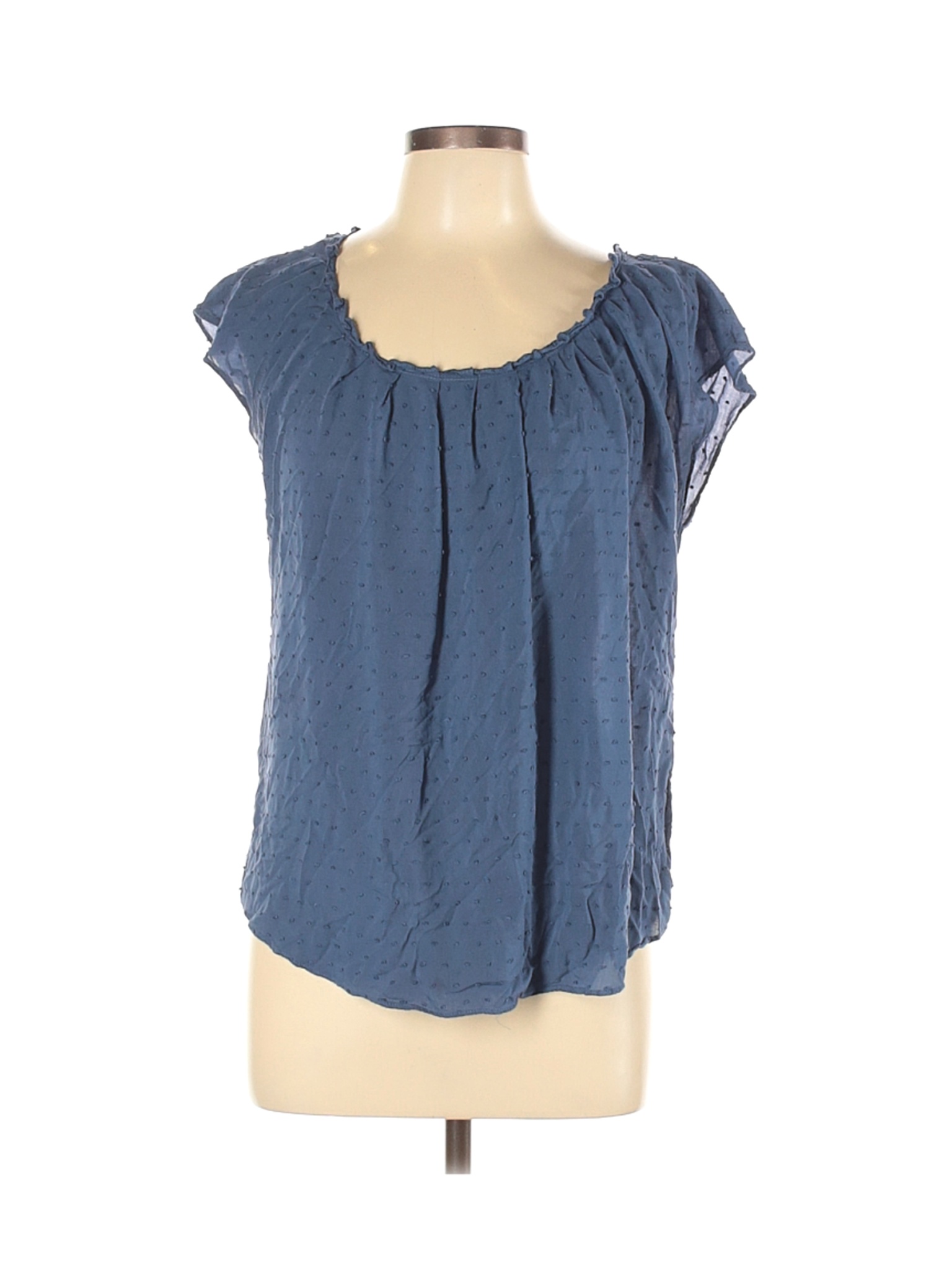 Lauren Conrad Women Blue Short Sleeve Top L | eBay
