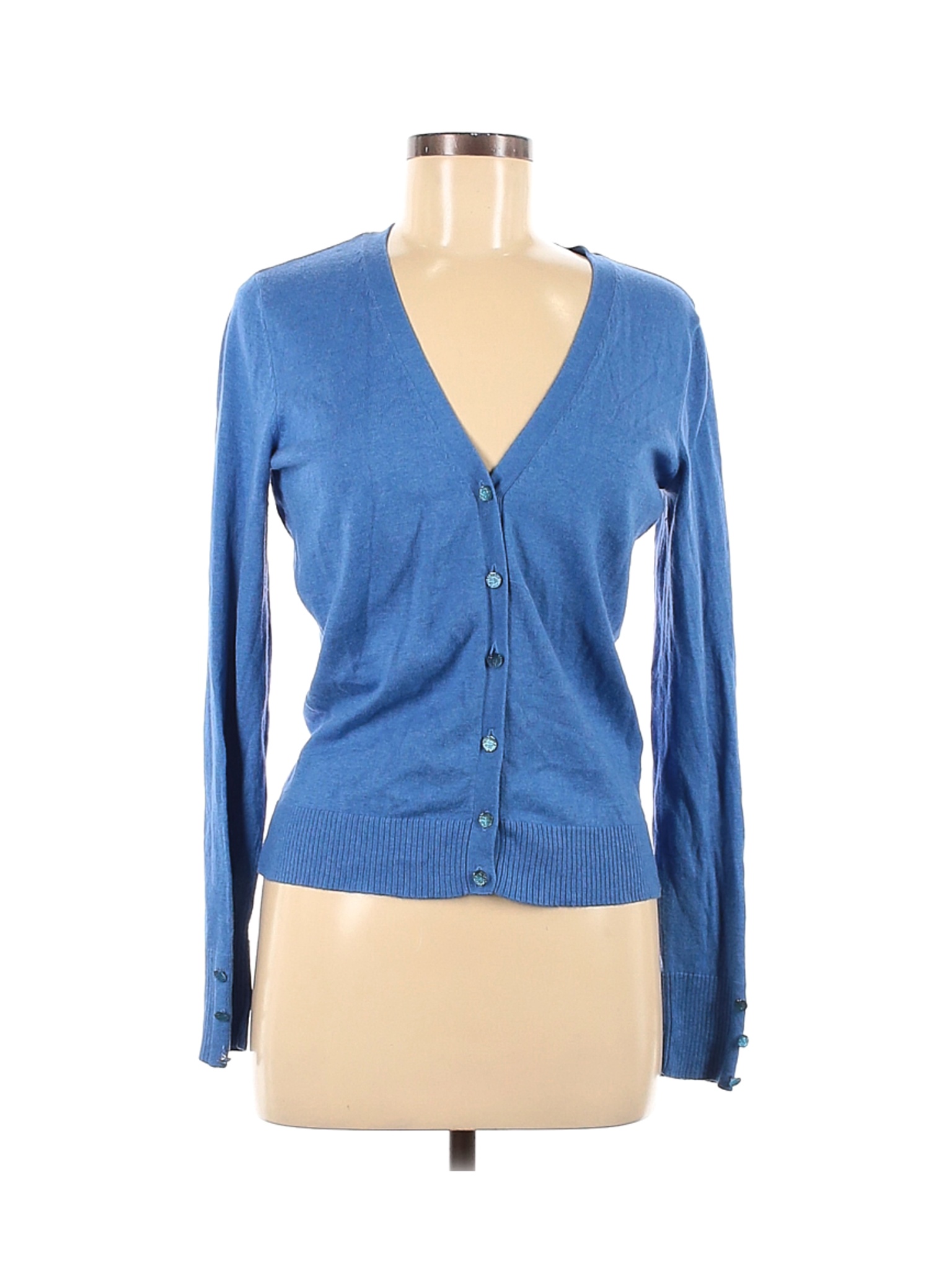 New York & Company Women Blue Cardigan M | eBay