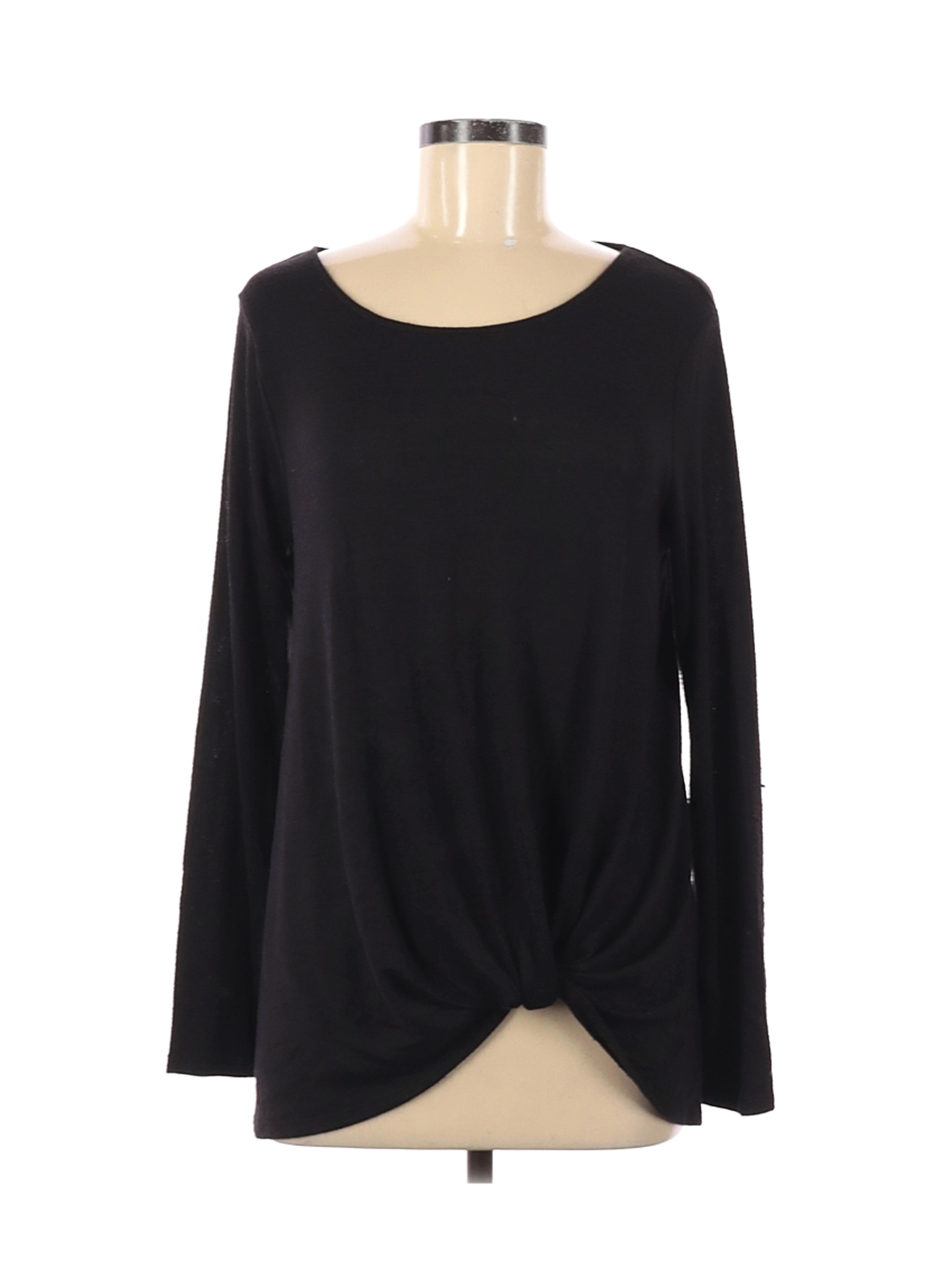 Apt. 9 Women Black Long Sleeve T-Shirt M | eBay