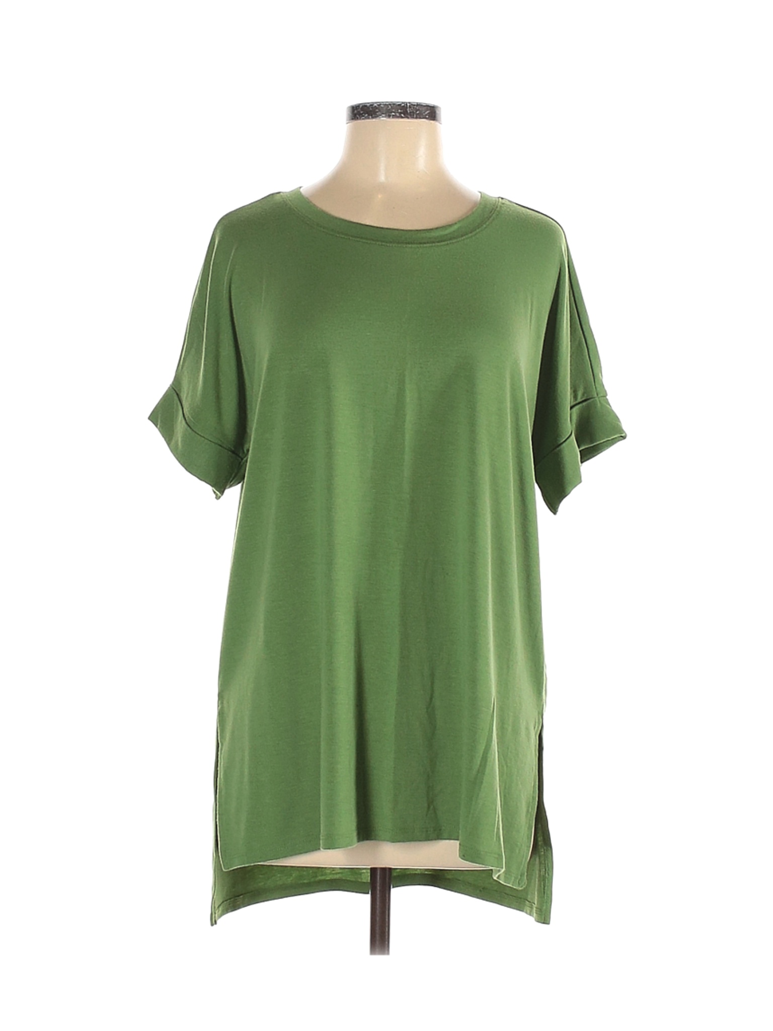 Zenana Premium Solid Green Short Sleeve T-Shirt Size M - 41% off | thredUP