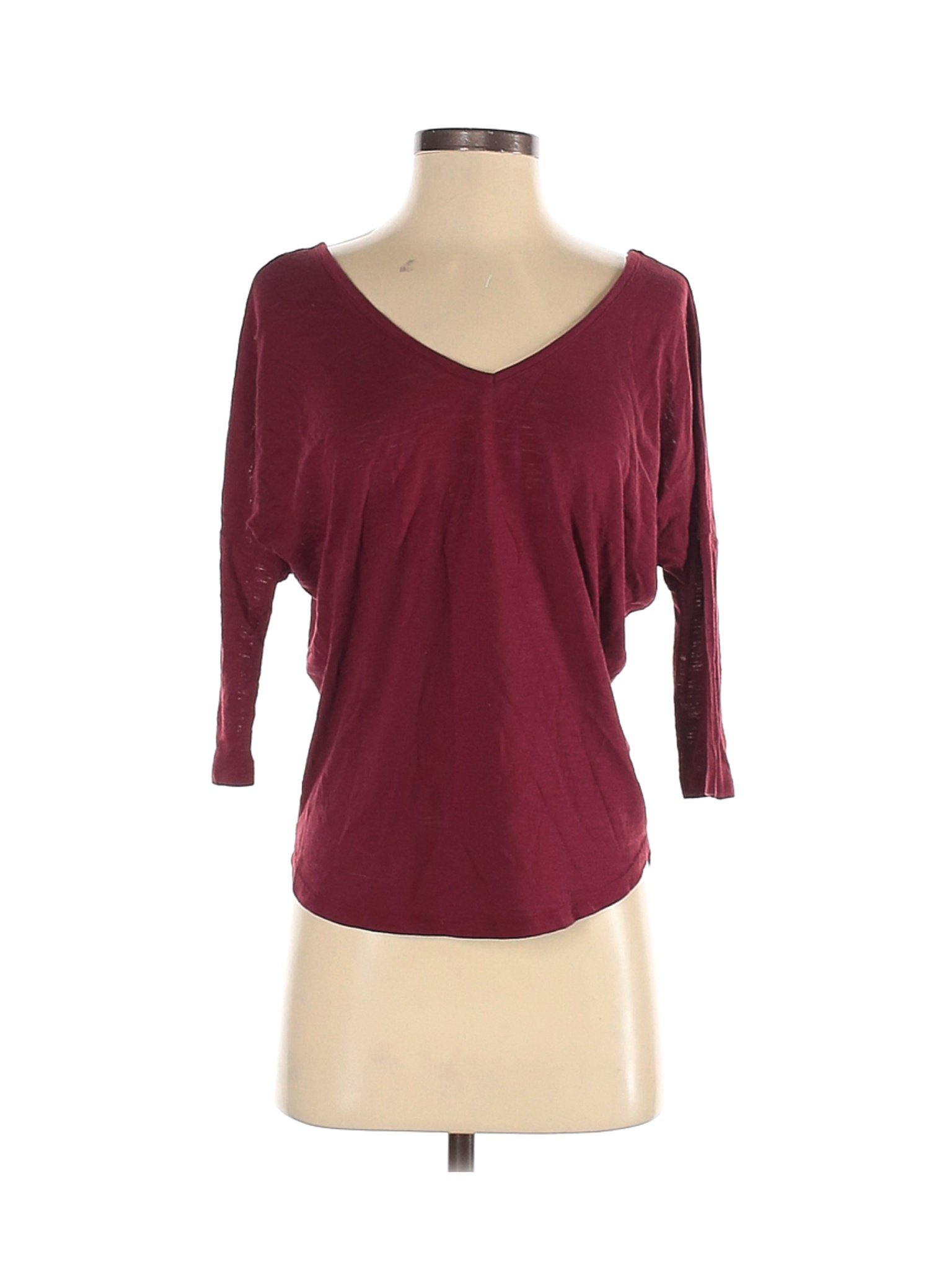 Maurices Women Red 3/4 Sleeve Top S | eBay
