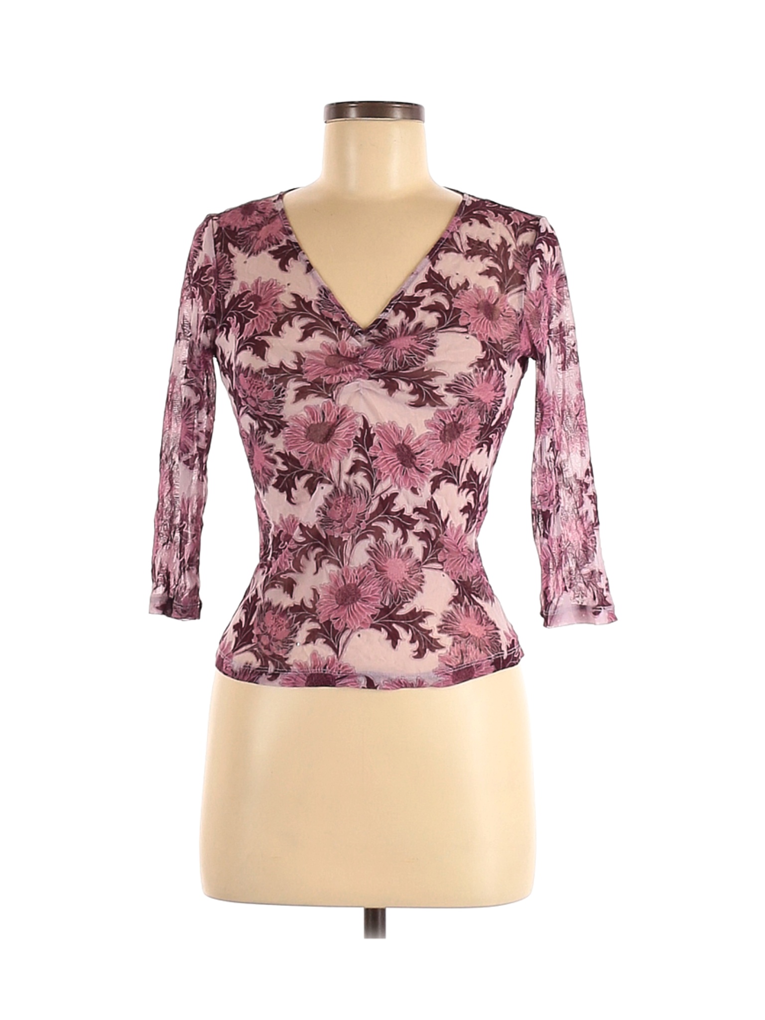 The Limited Women Purple Long Sleeve Blouse M | eBay
