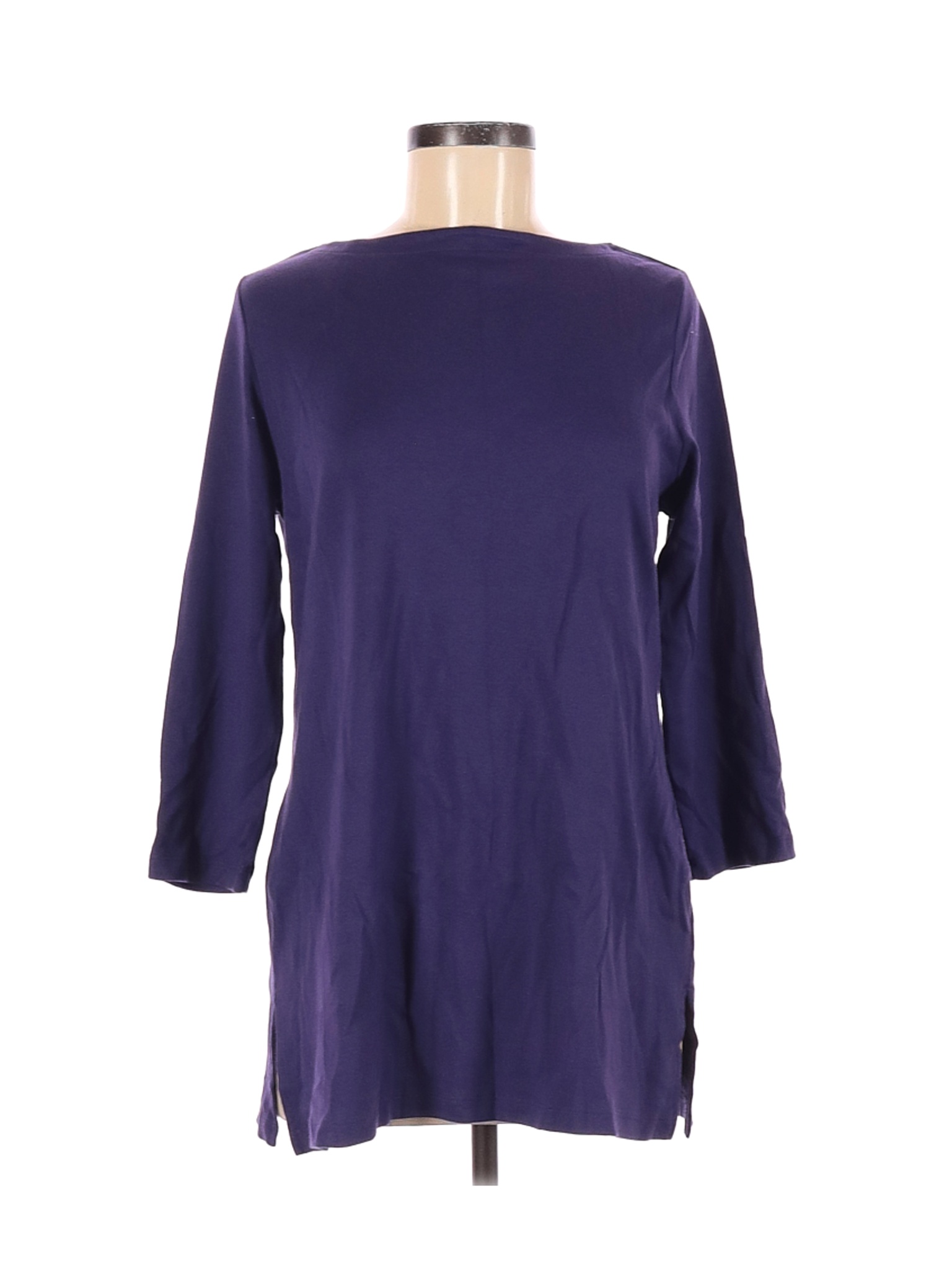 Karen Scott Women Purple 3/4 Sleeve T-Shirt M | eBay