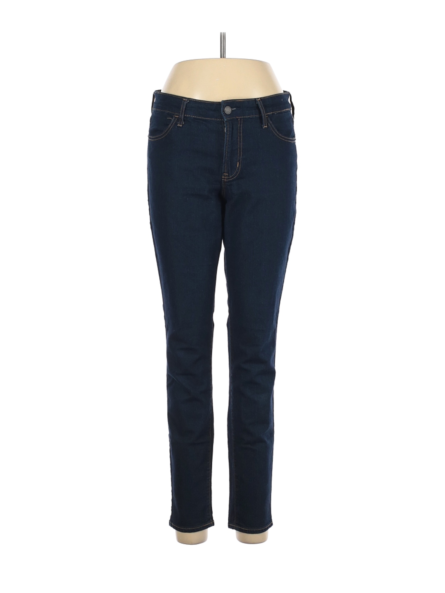 navy blue jeans women's