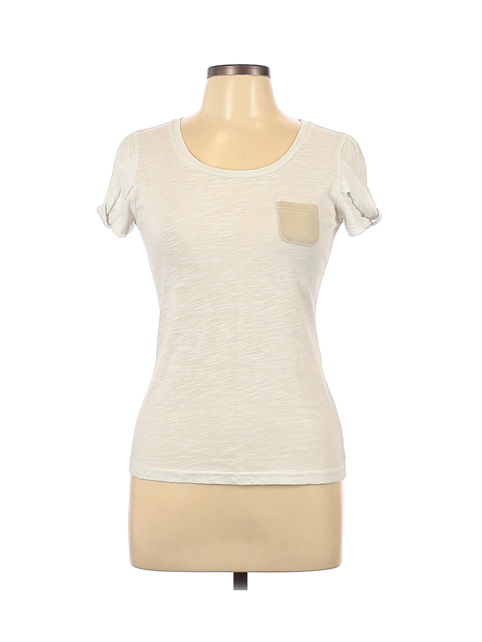 Kitschen Women Ivory Short Sleeve T-Shirt L | eBay