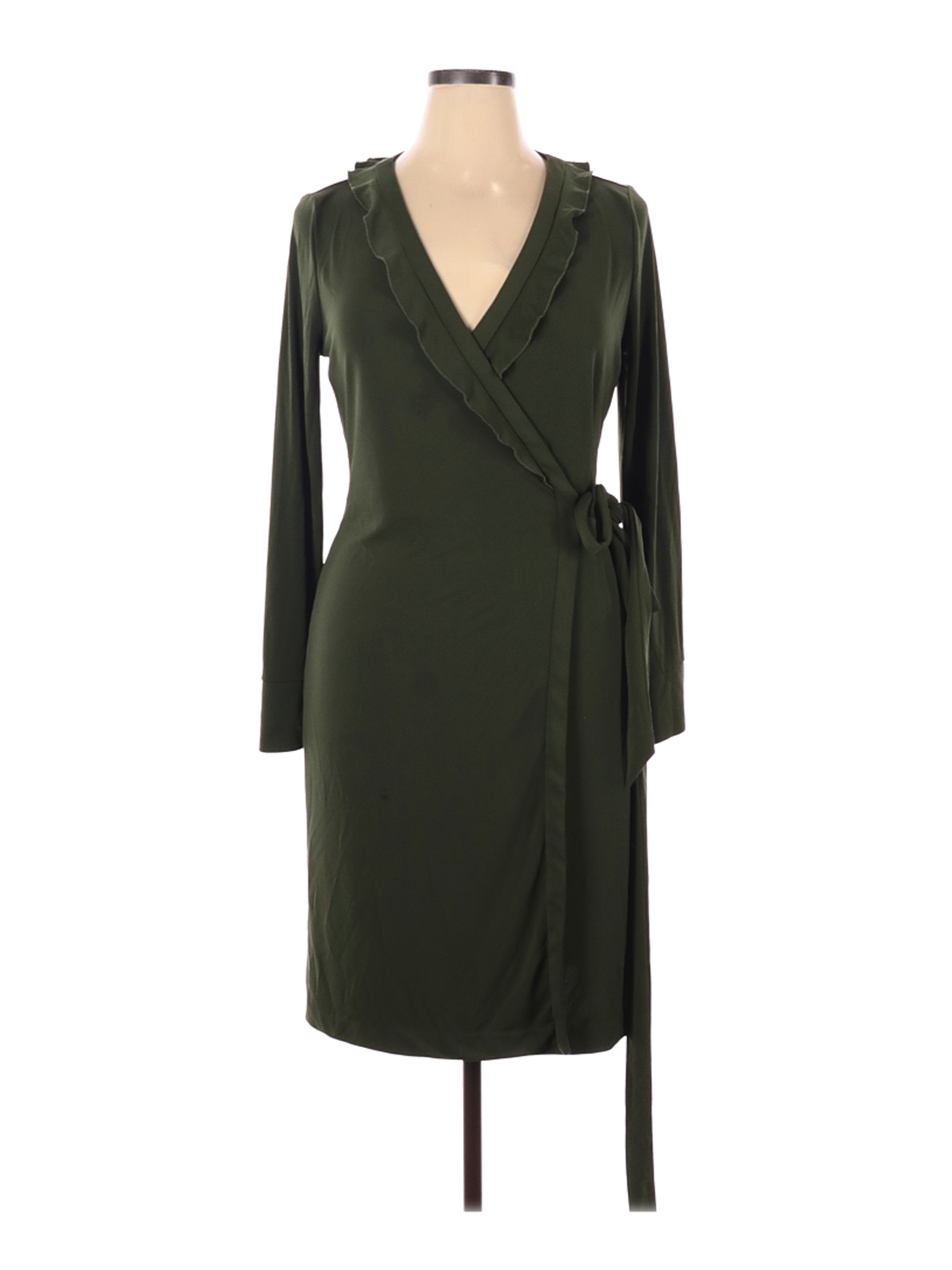 Ann Taylor Women Green Casual Dress 14 | eBay