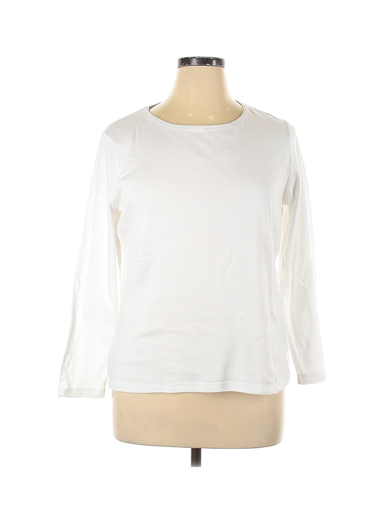 Talbots Women White Long Sleeve T-Shirt 1X Plus | eBay