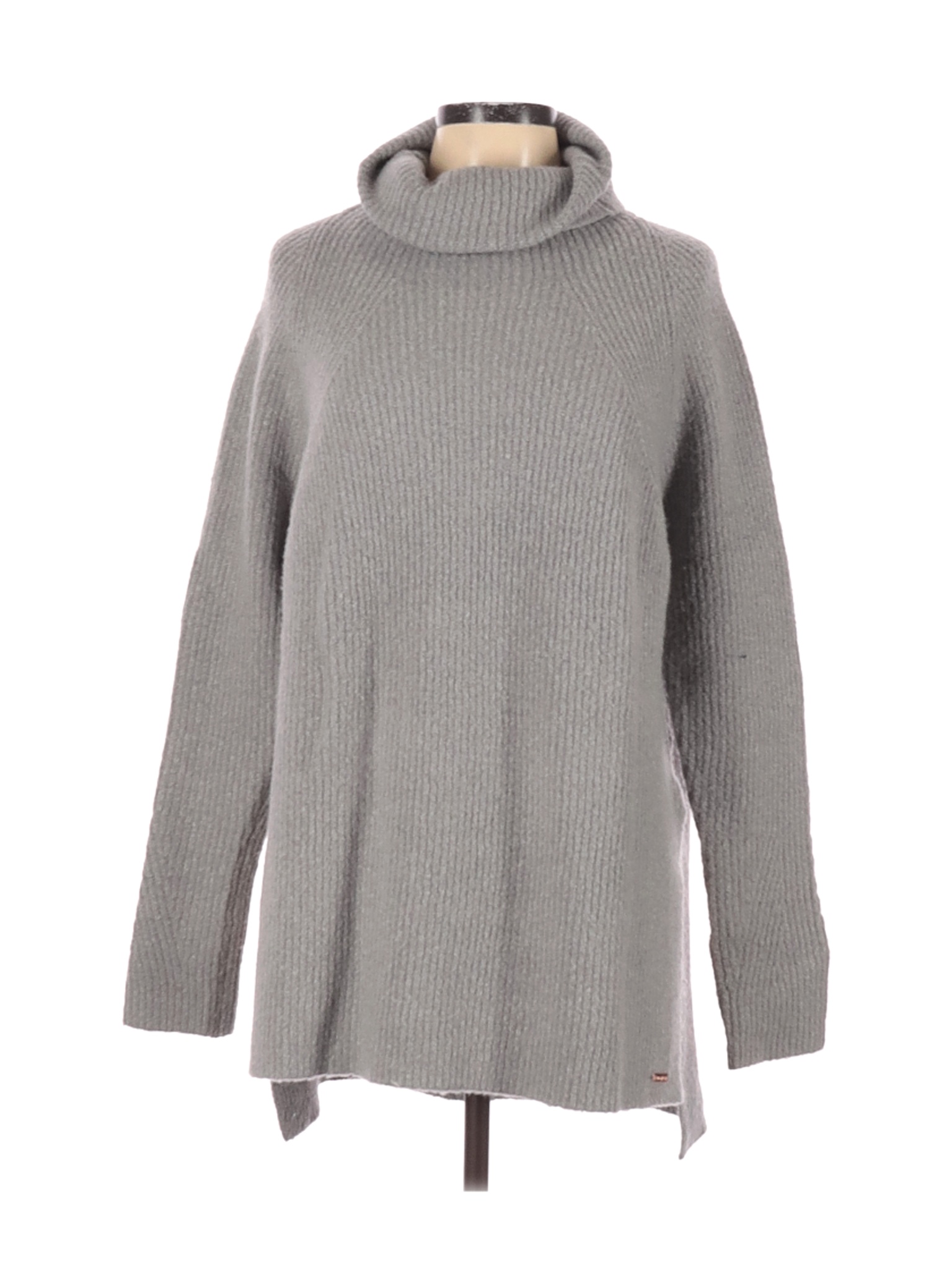 Sweaty Betty Solid Gray Turtleneck Sweater Size L - 71% off | thredUP