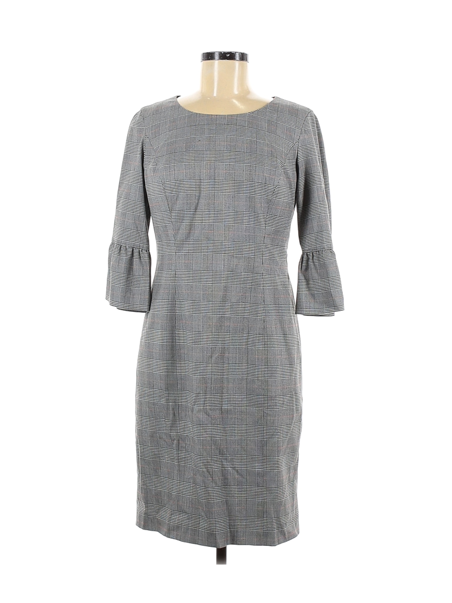NWT Talbots Women Gray Casual Dress 6 Petites | eBay