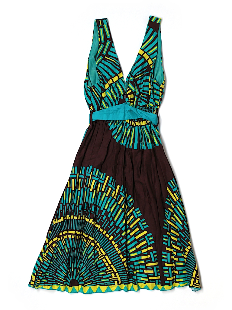 XXI 100% Rayon Tropical Blue Casual Dress Size M - 70% off | thredUP