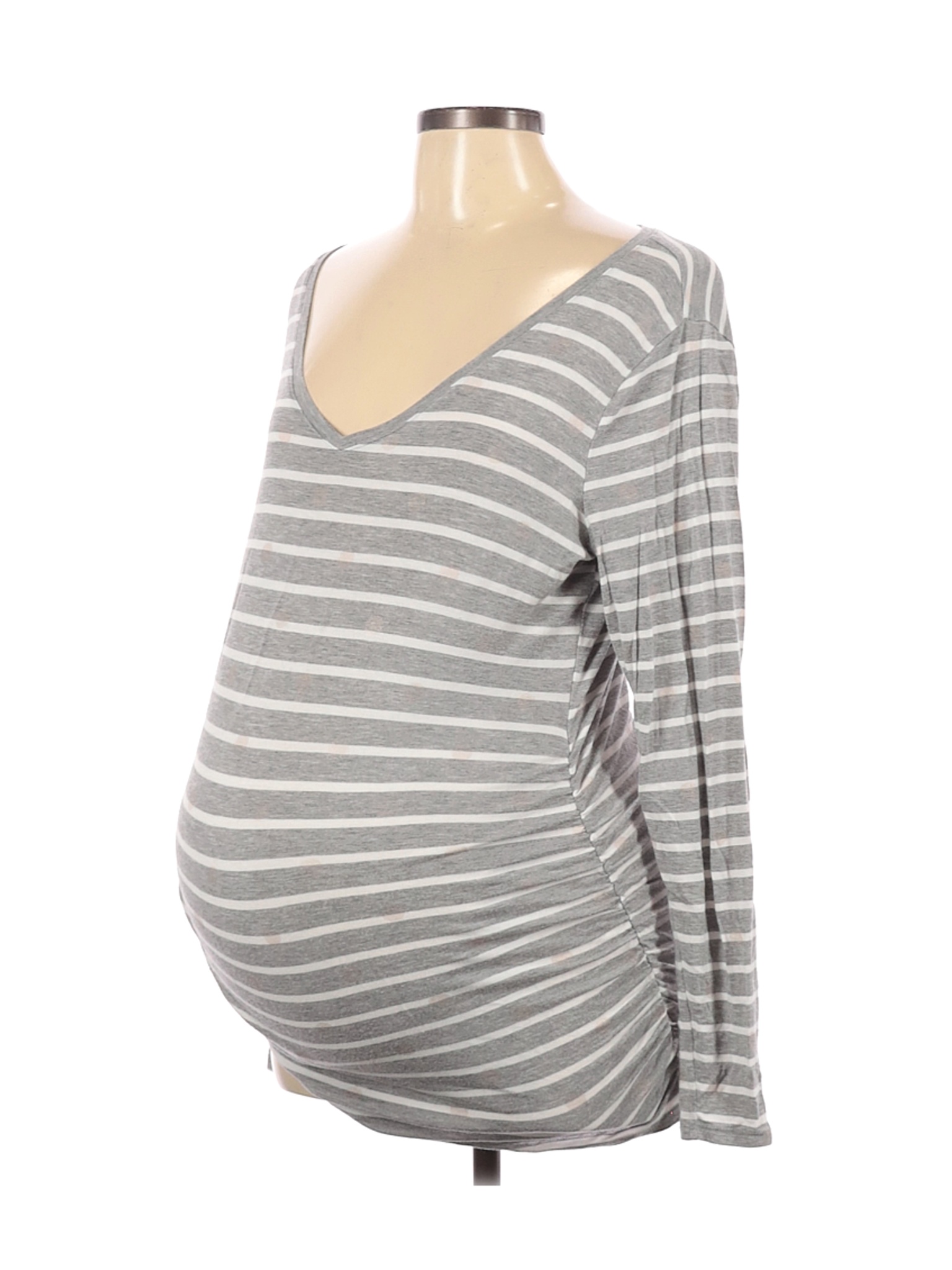 Motherhood Women Gray Long Sleeve T-Shirt L Maternity | eBay
