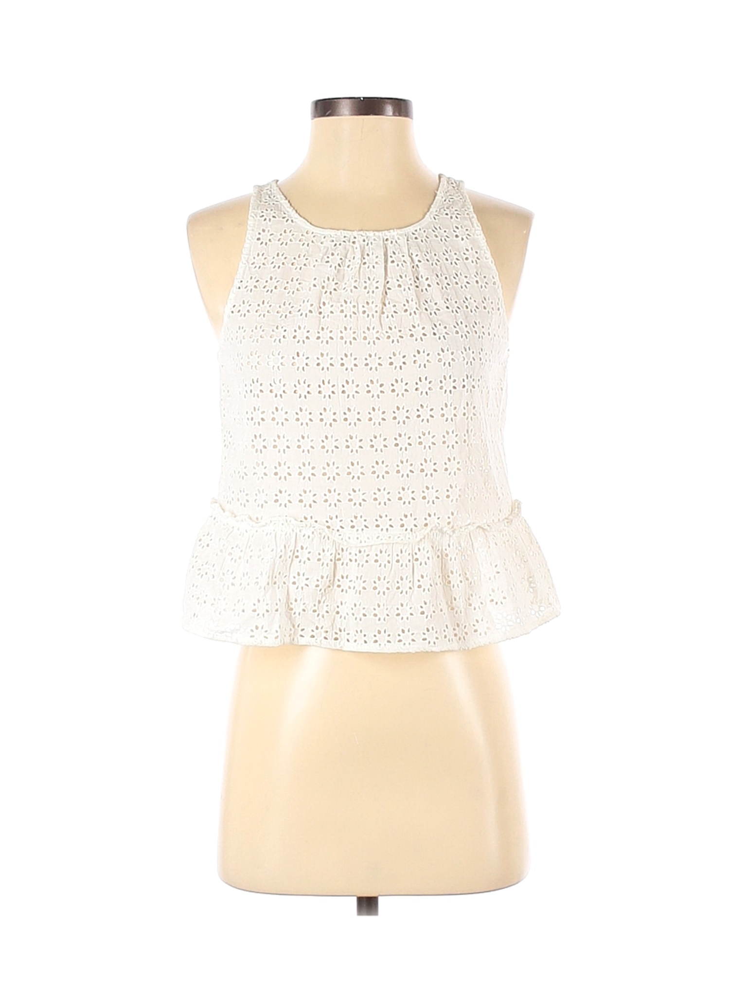 Zara Collection Women White Sleeveless Top XS | eBay