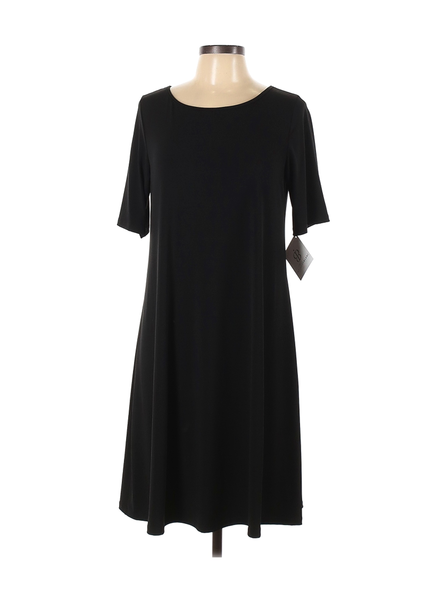 NWT Papillon Blanc Women Black Casual Dress L | eBay