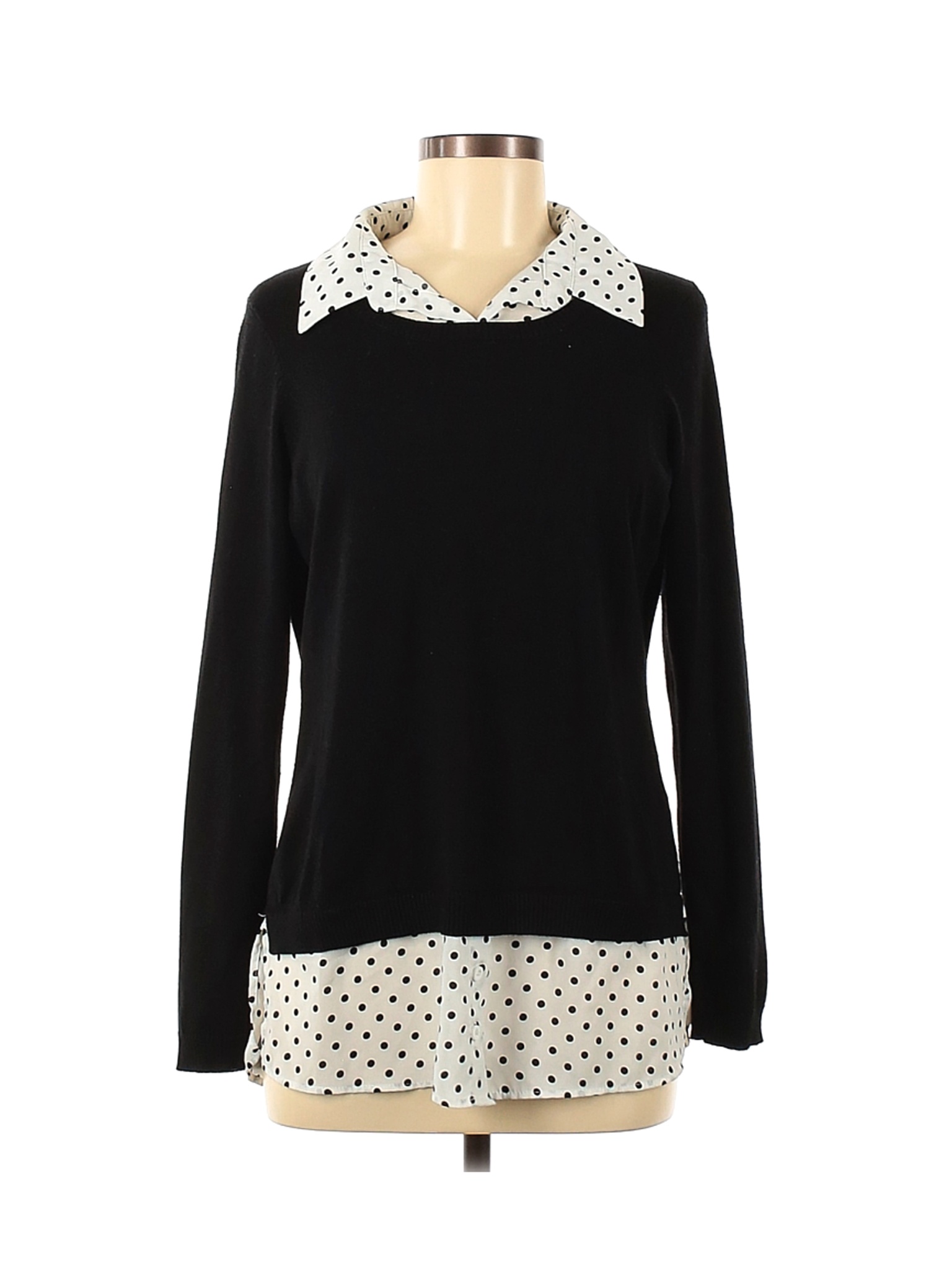 Adrianna Papell Women Black Pullover Sweater M | eBay