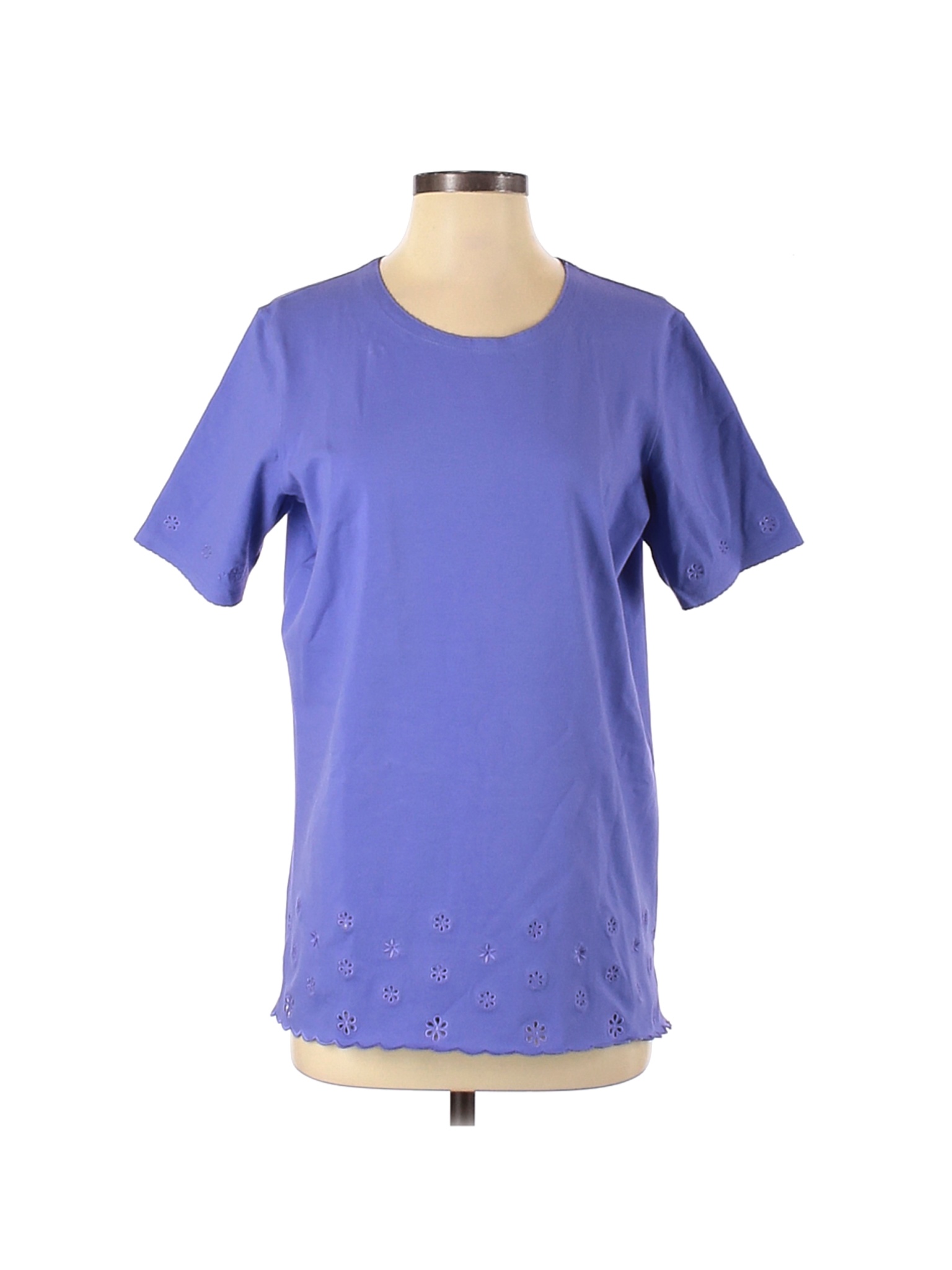 Denim Co Women Purple Short Sleeve T-Shirt S | eBay