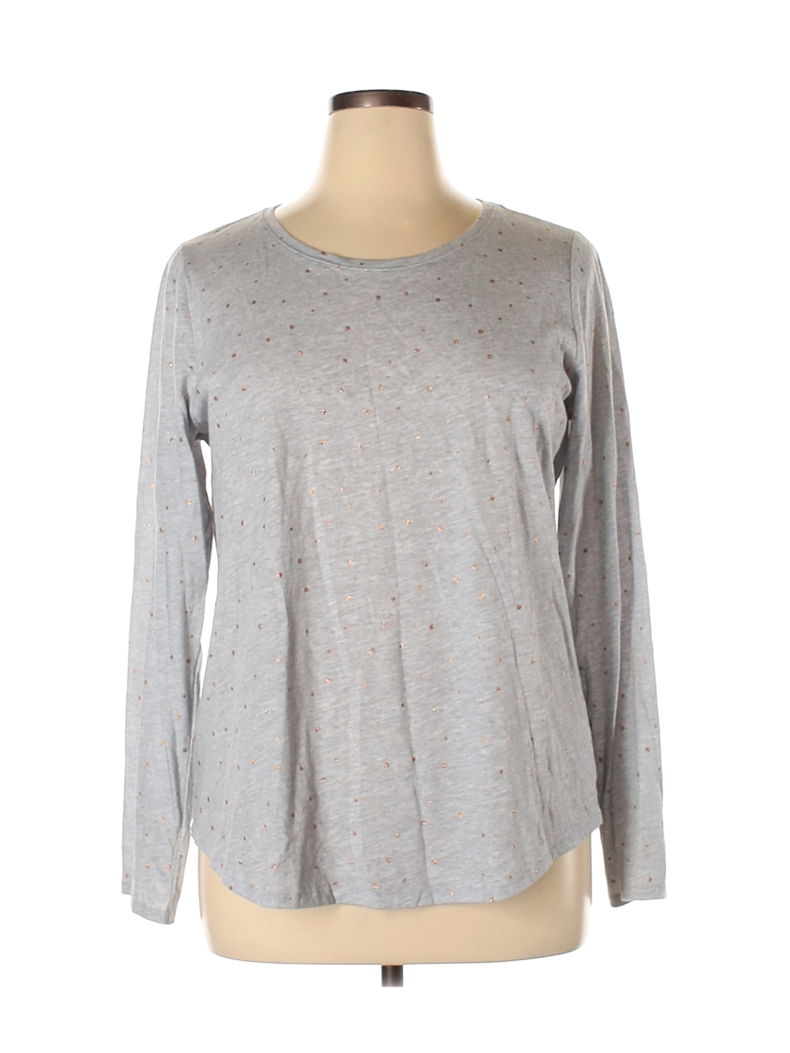 Sonoma Goods for Life Women Gray Long Sleeve T-Shirt XL | eBay