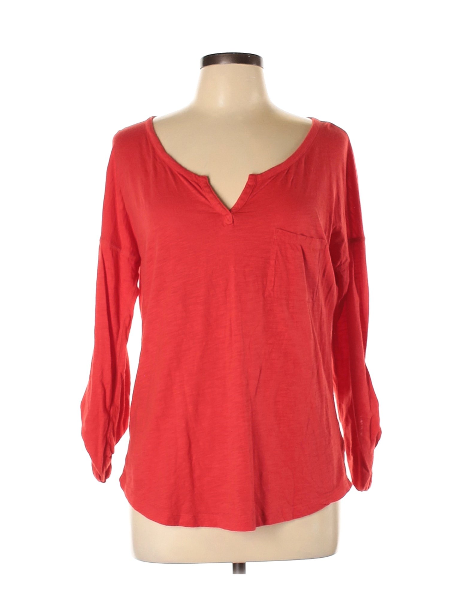 Express Women Red Long Sleeve Top L | eBay