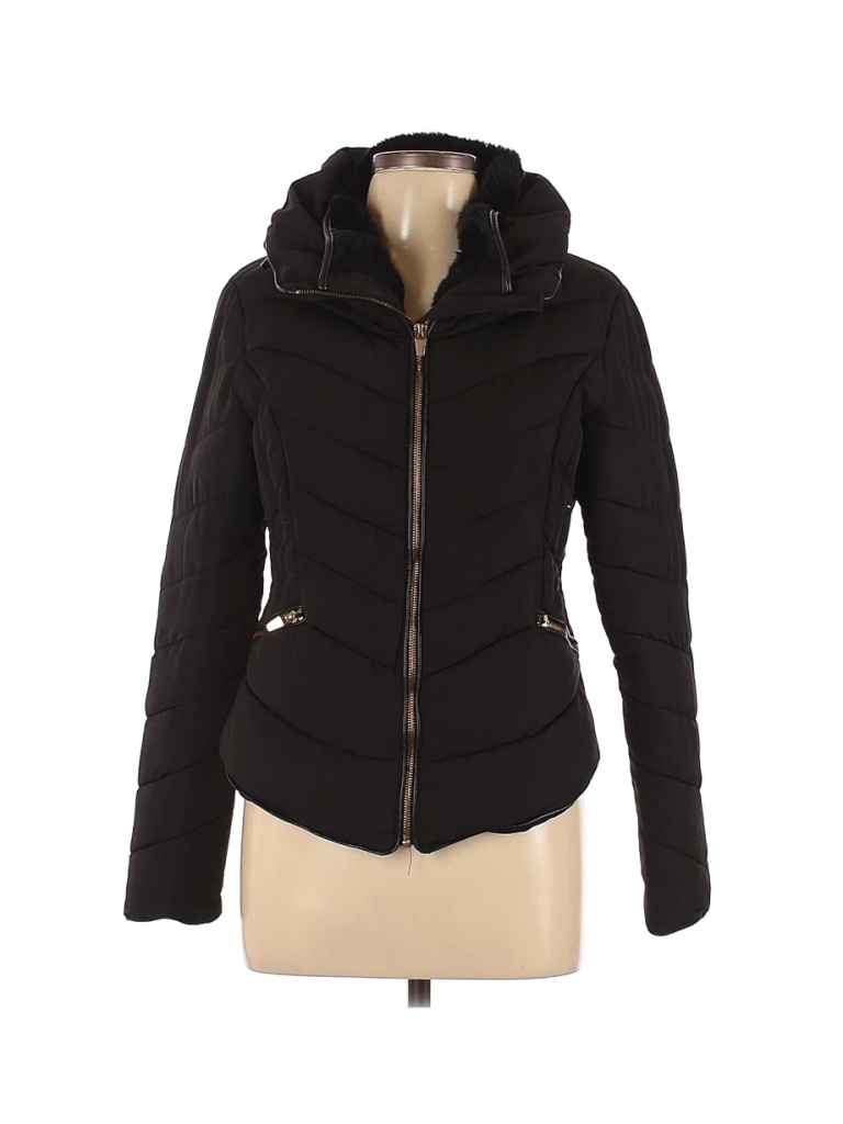 Zara Basic Solid Black Jacket Size L - 77% off | thredUP