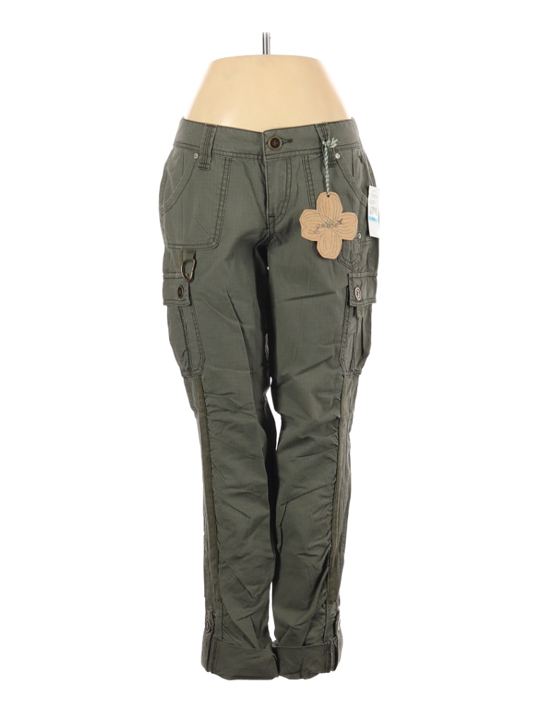 Grane 100% Cotton Solid Green Cargo Pants Size 5 - 60% off | thredUP