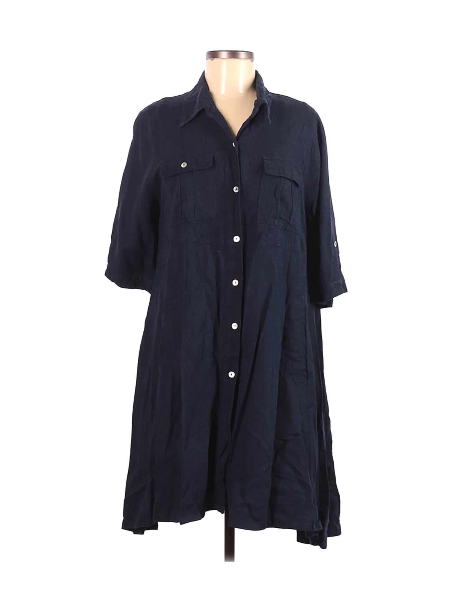 Just Living Women Blue Casual Dress M | eBay