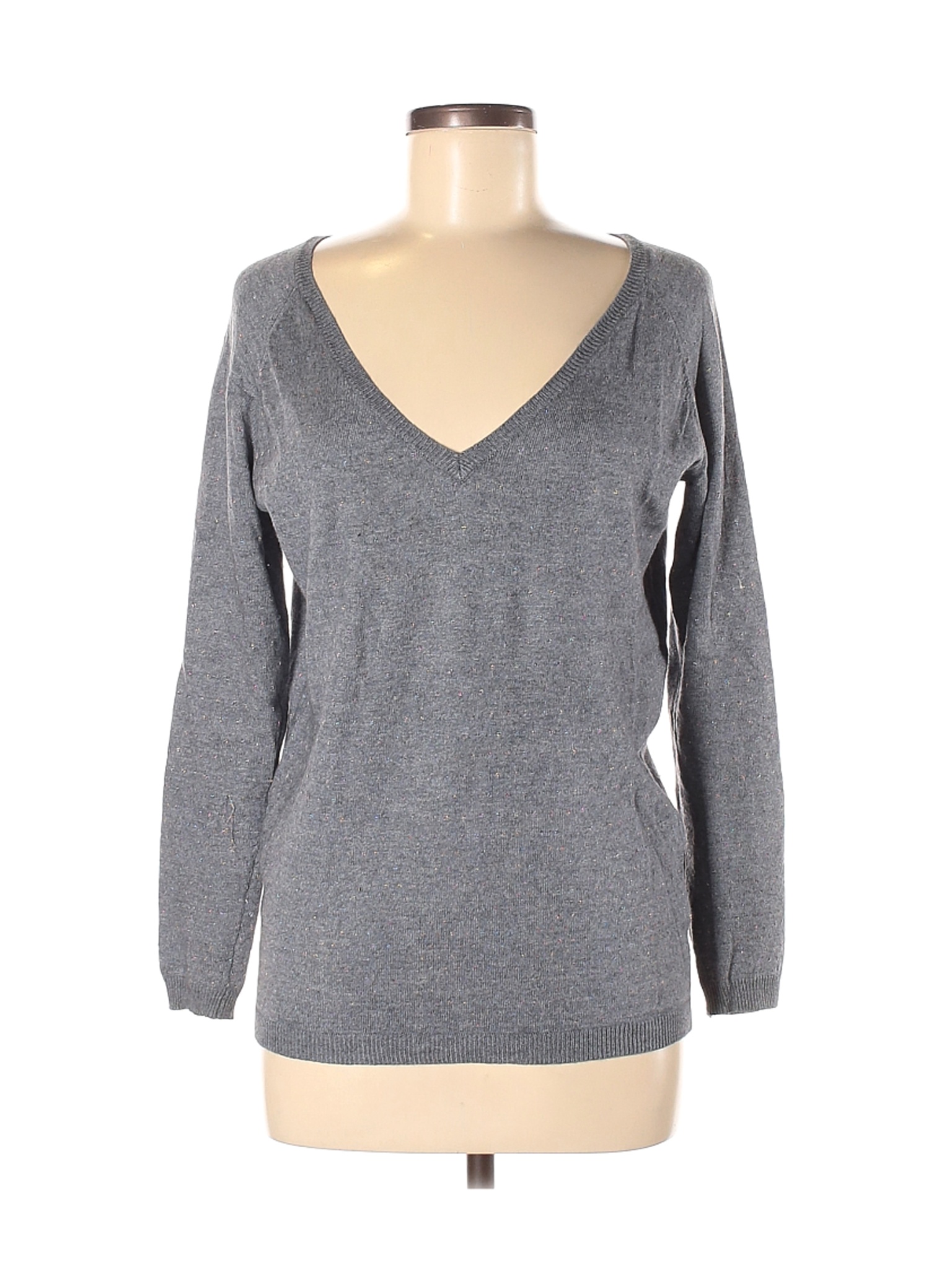 Yessica Women Gray Pullover Sweater M | eBay