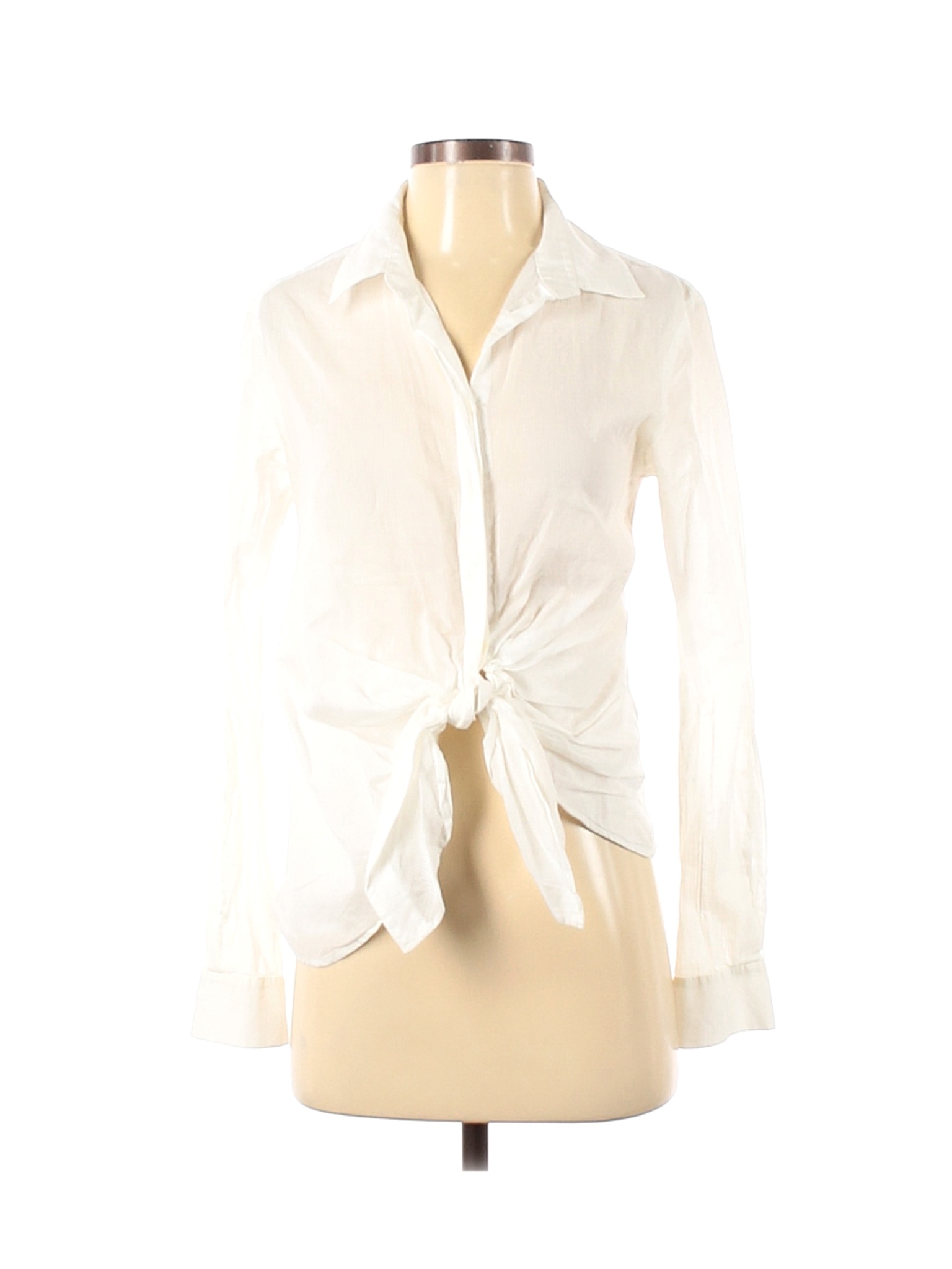 ALLSAINTS Women Ivory Long Sleeve Blouse S | eBay