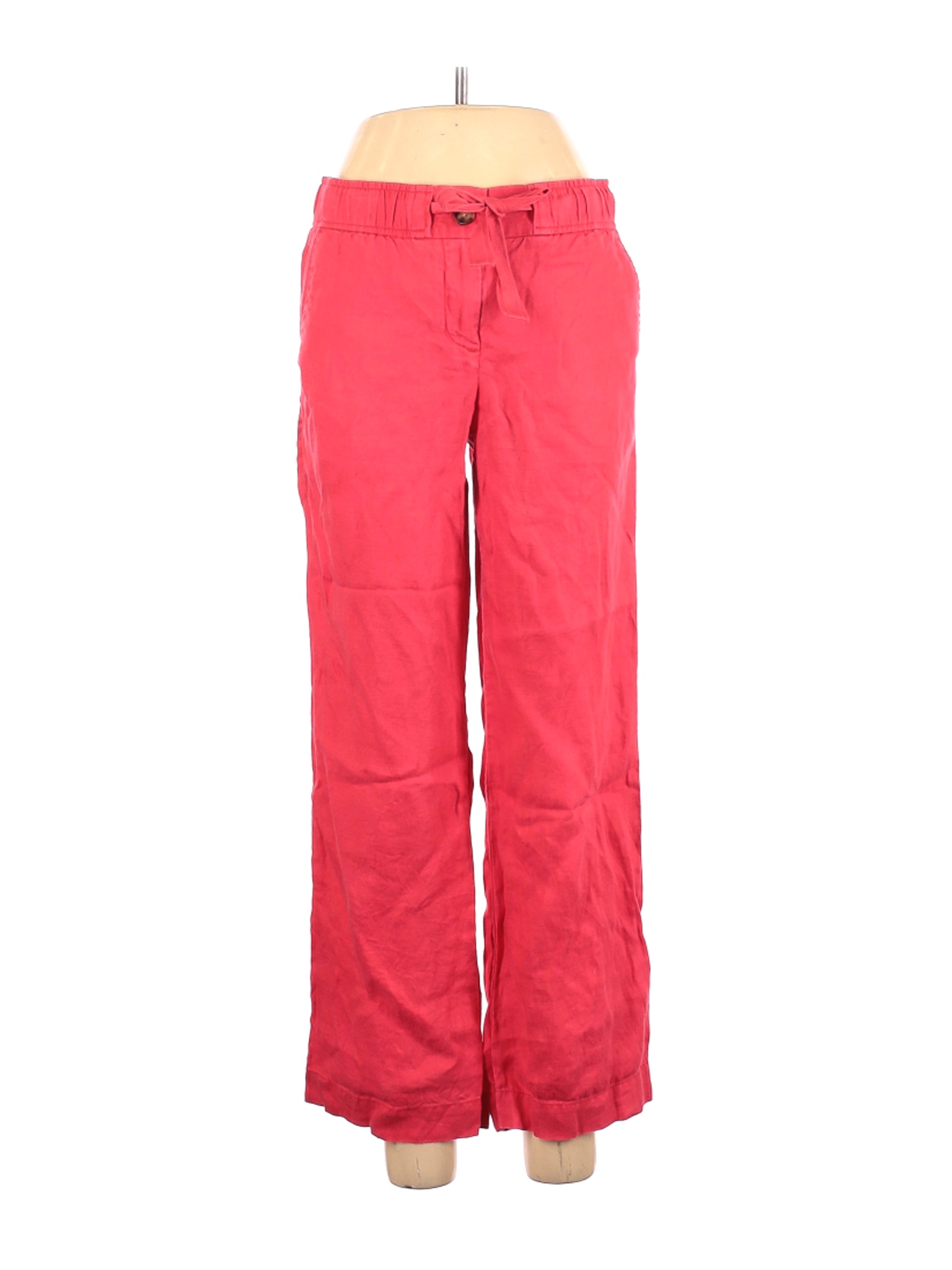 womens pink linen pants